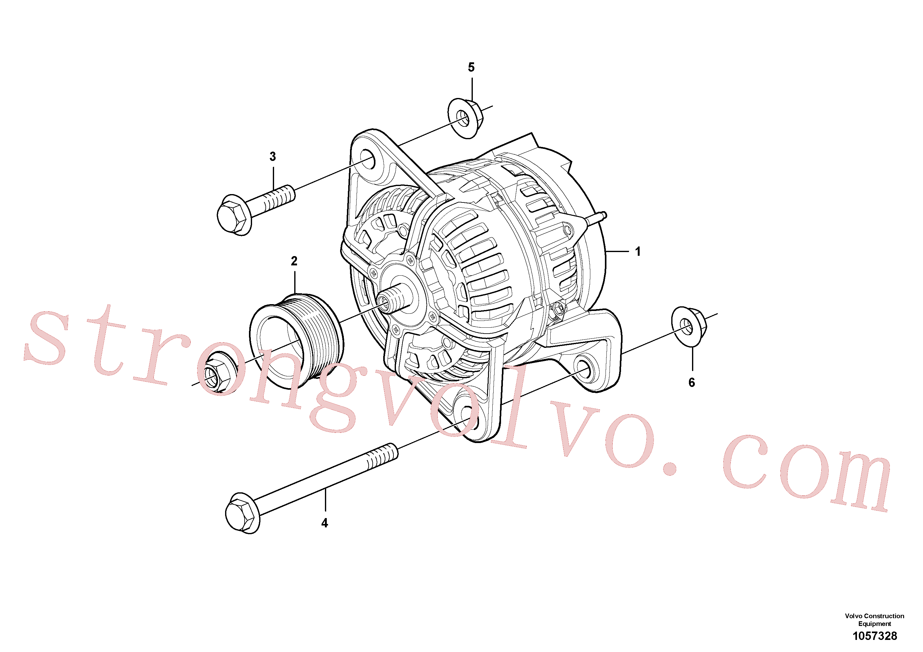 VOE979935 Volvo Alternador(1057328 Montagem)