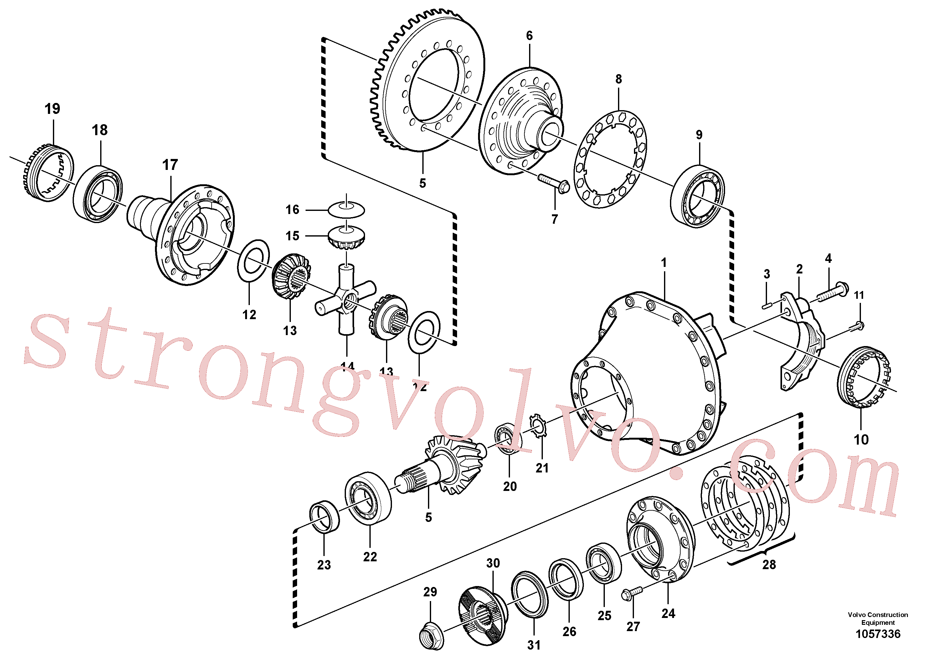 Atacado VOE13961650 Coupilha Volvo escavadeira