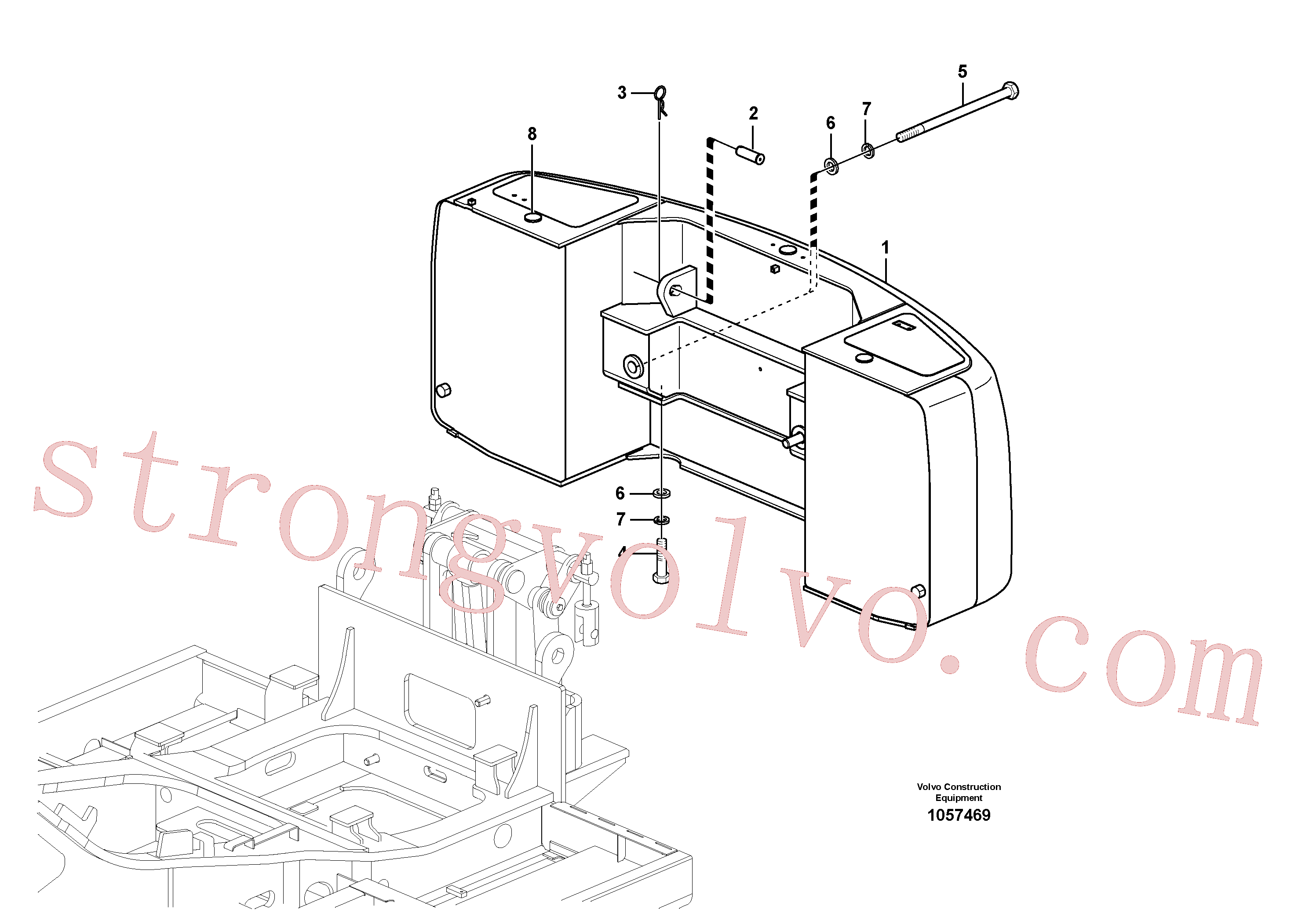 SA9326-26000 Volvo Contrapesos(1057469 Montagem)