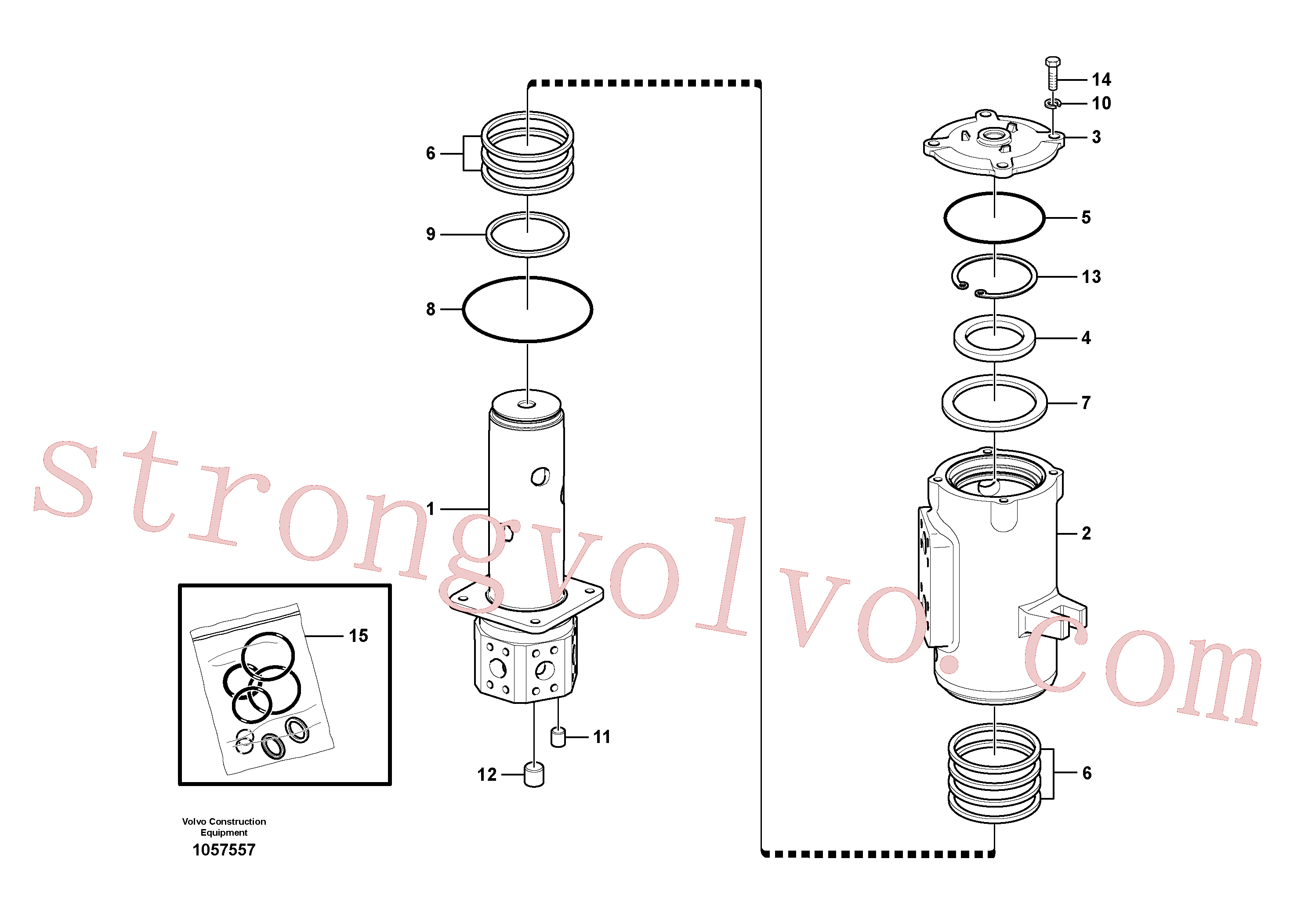 VOE14570529 Volvo Rótula(1057557 Montagem)