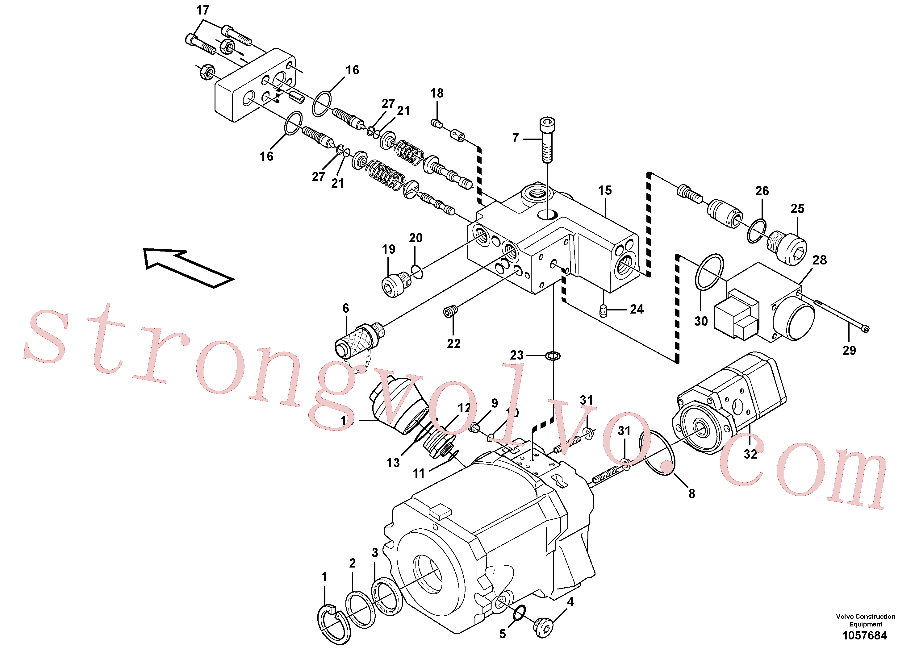 VOE11705610 Volvo Bomba(1057684 Montagem)