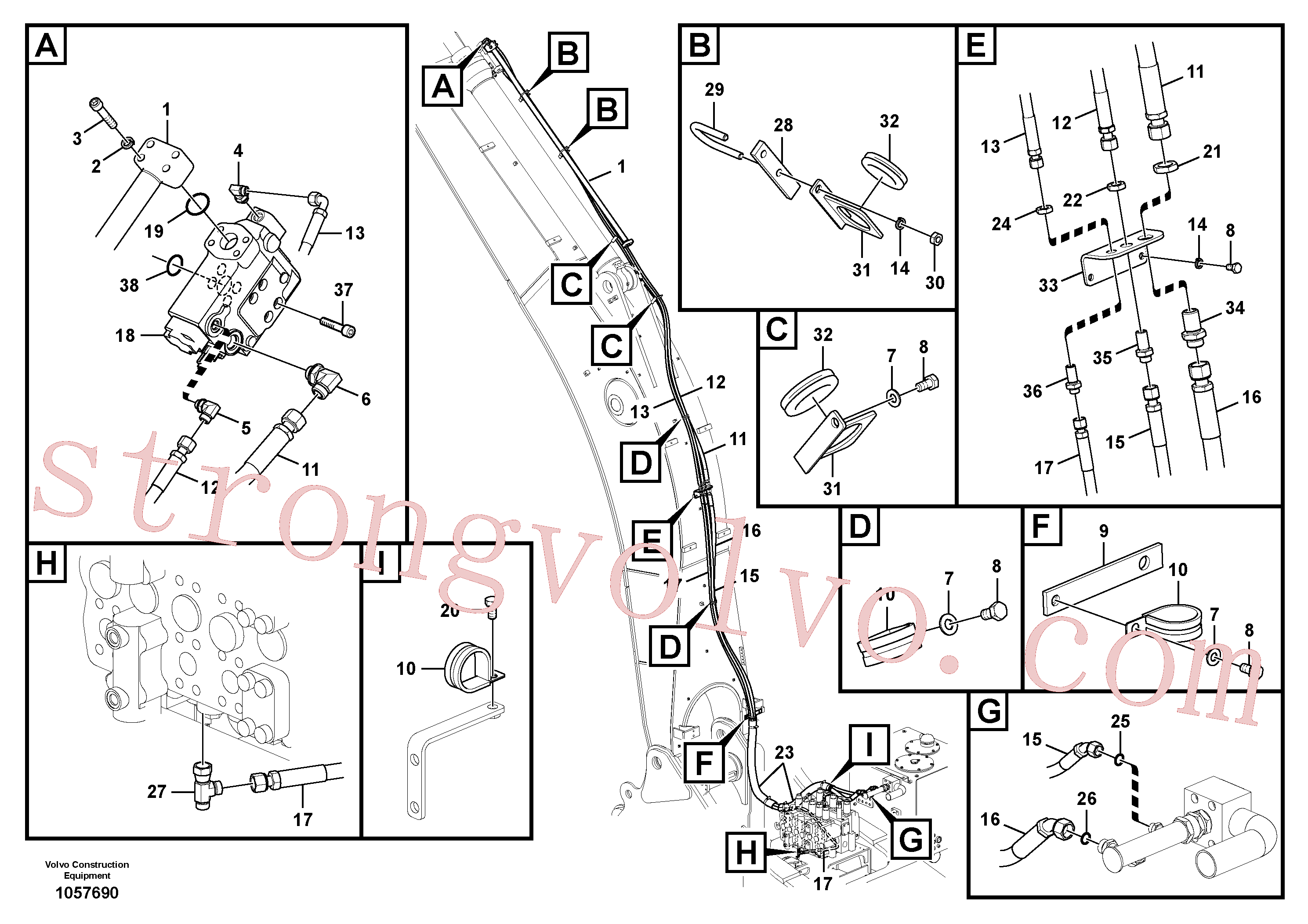 Volvo Montagem VOE937416 Eternity/2 Acessórios