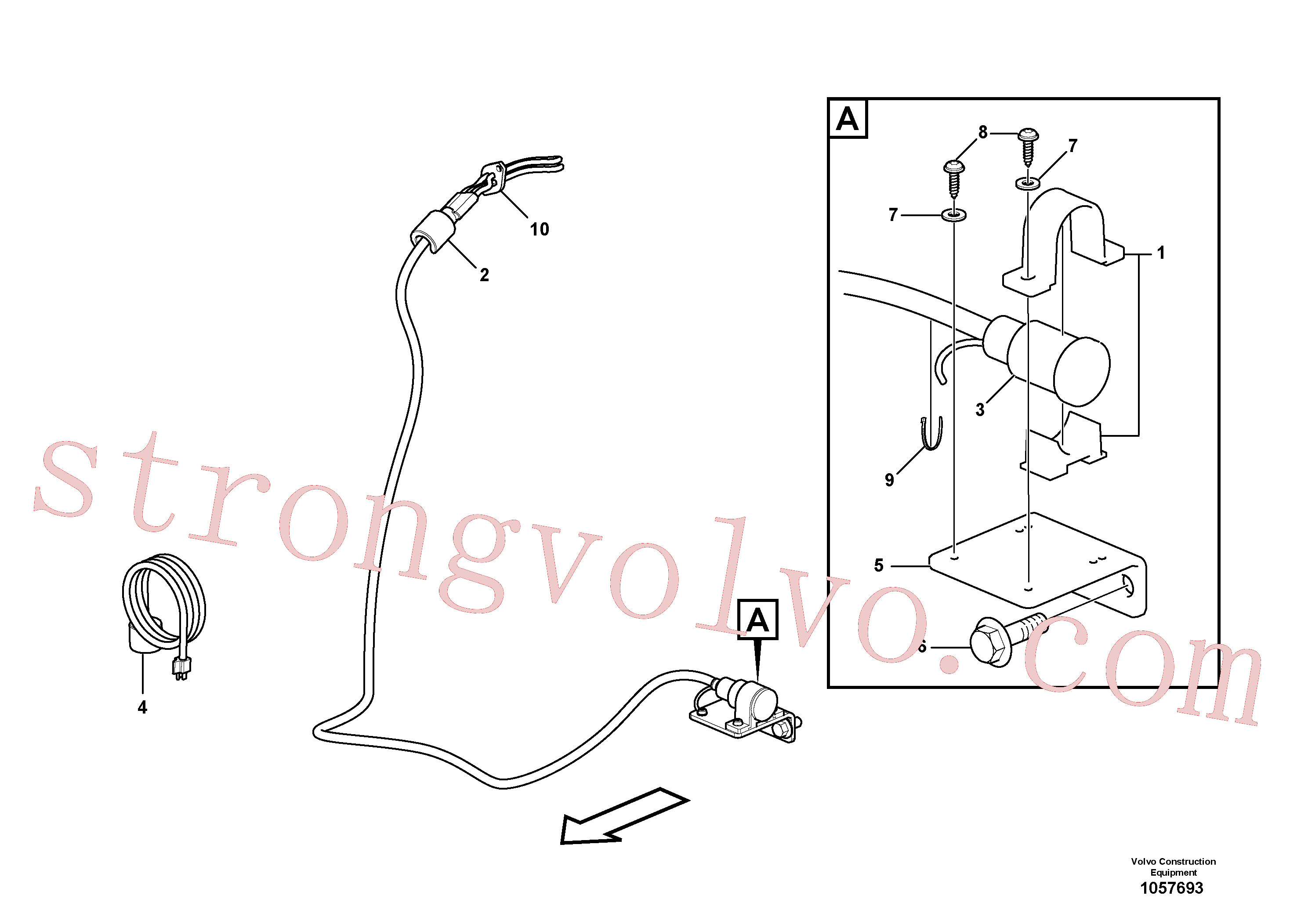 SA9314-02100 Volvo Aquecedor do bloco do motor(1057693 Montagem)