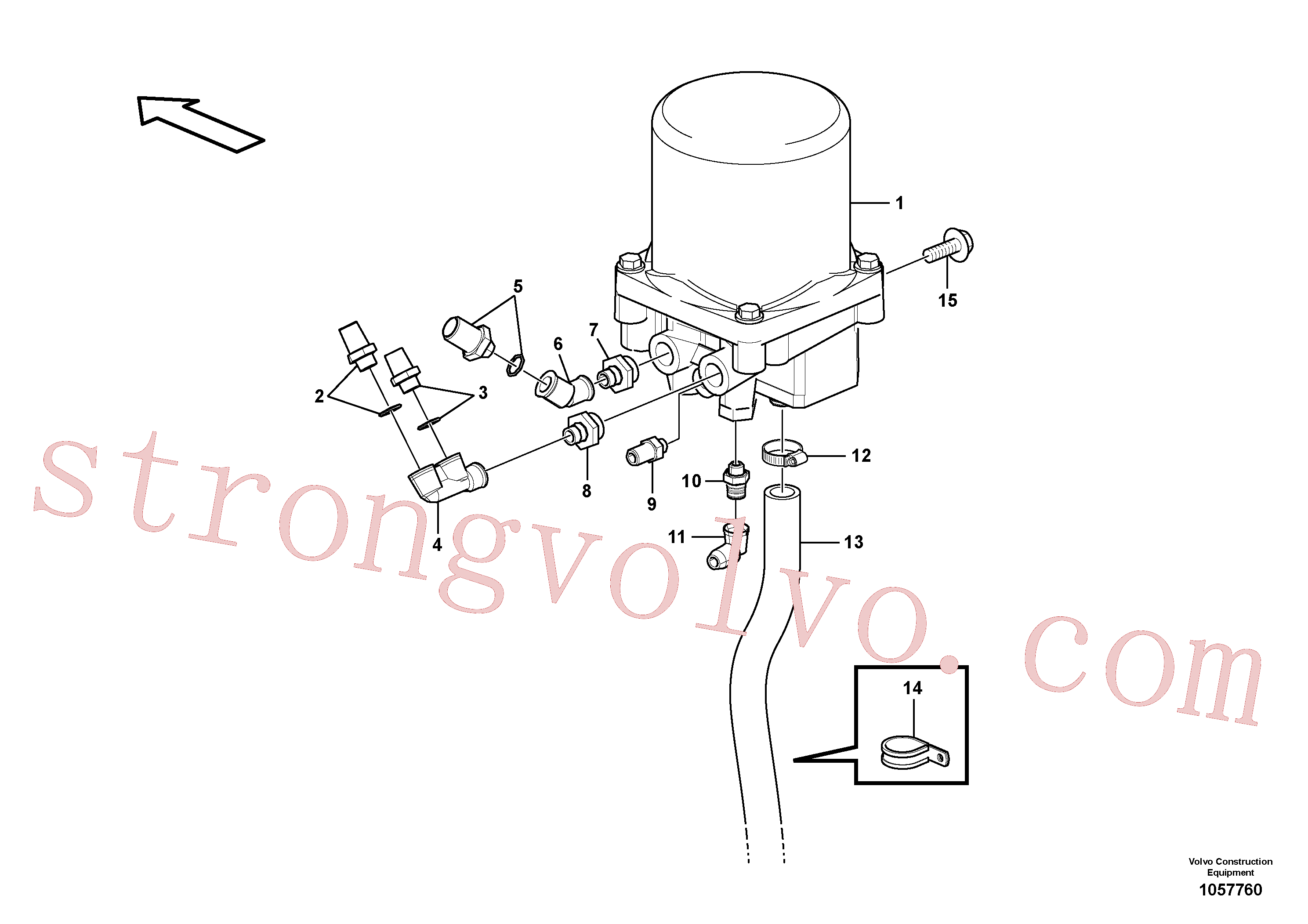 VOE11197098 Volvo Secador do receptor(1057760 Montagem)