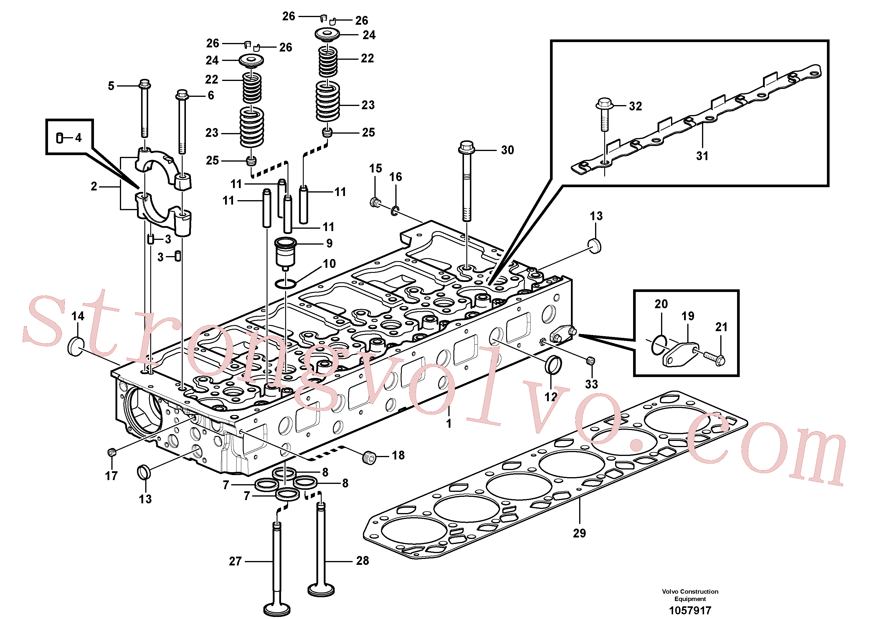 China Made VOE944926 Parafuso Volvo Acessórios para escavadeira