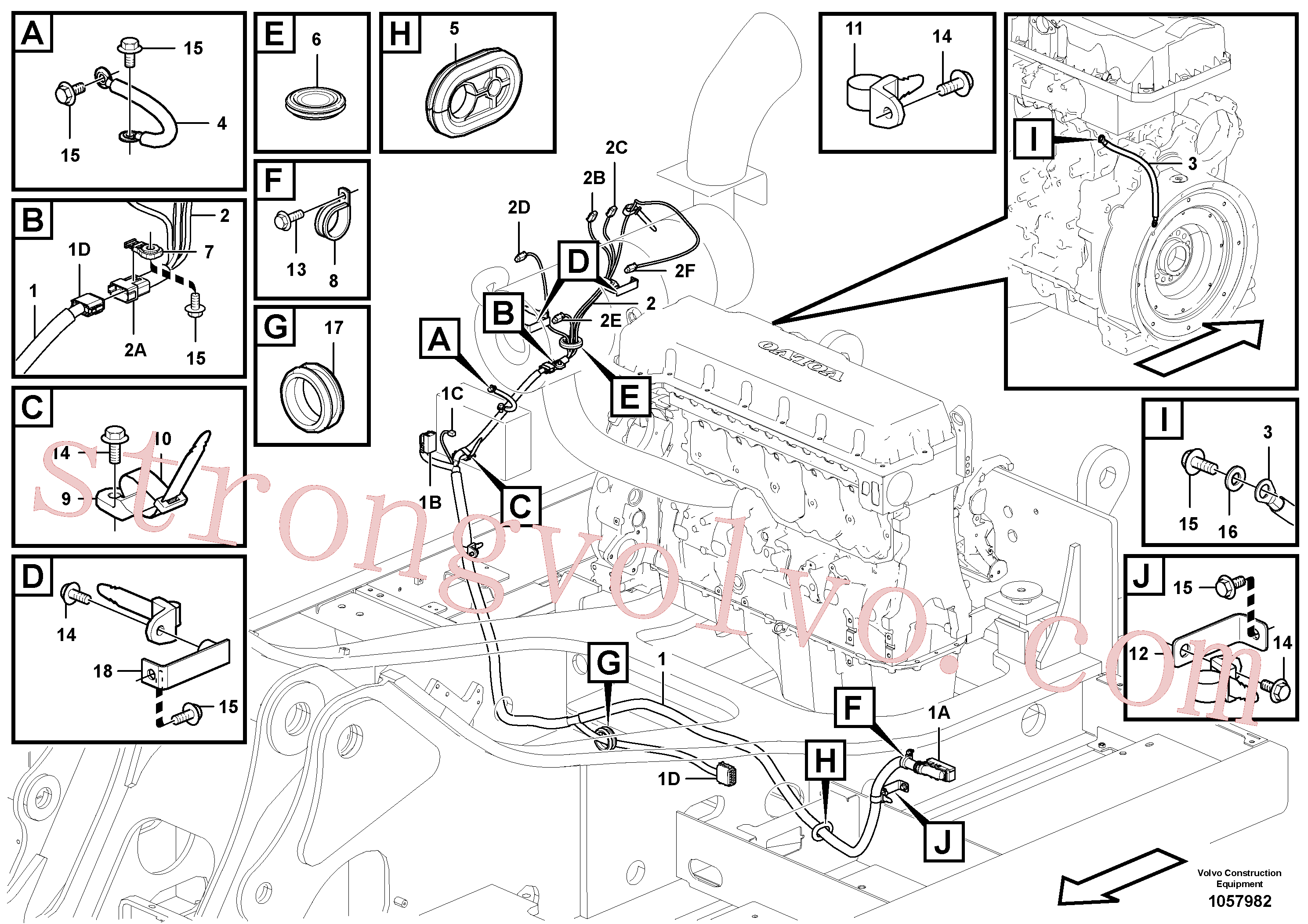 VOE949997 Volvo Cablagem(1057982 Montagem)