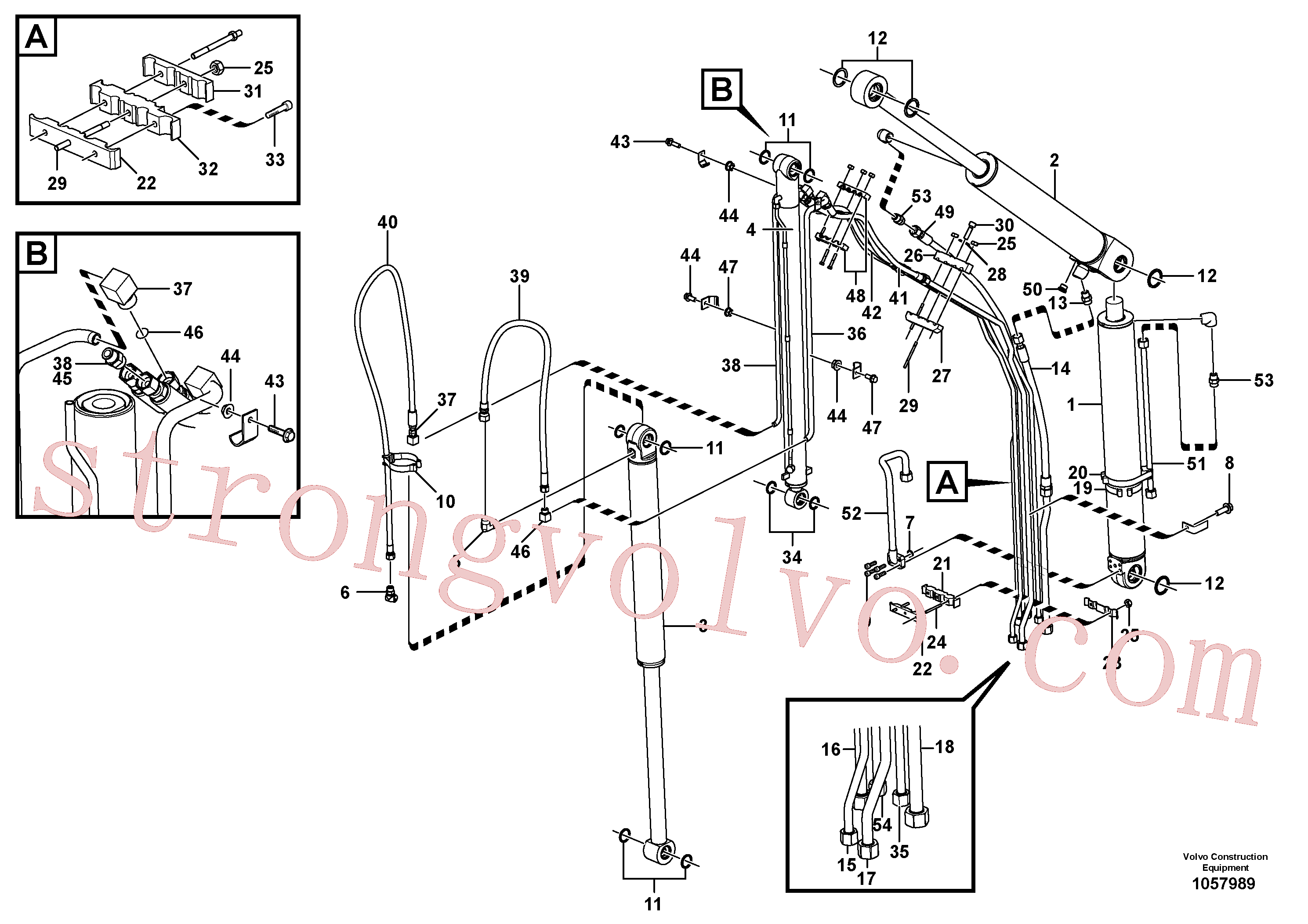 VOE11885982 Prisioneiro Inscreva-se para Volvo Acessórios para escavadeira