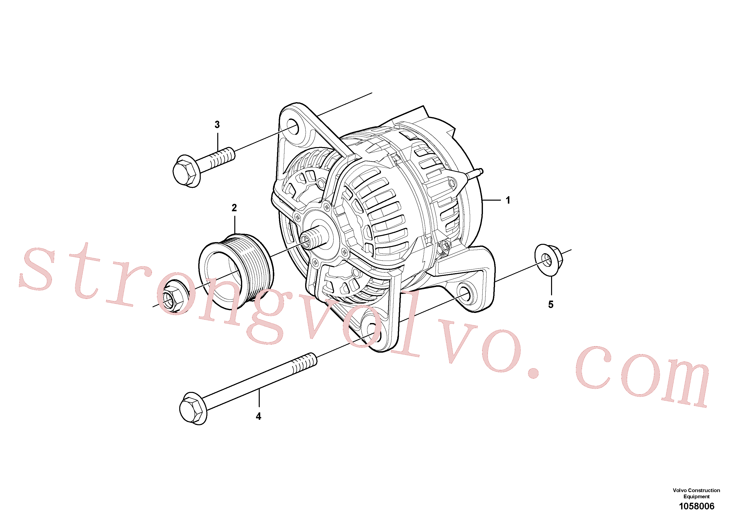 VOE979935 Volvo Alternador(1058006 Montagem)