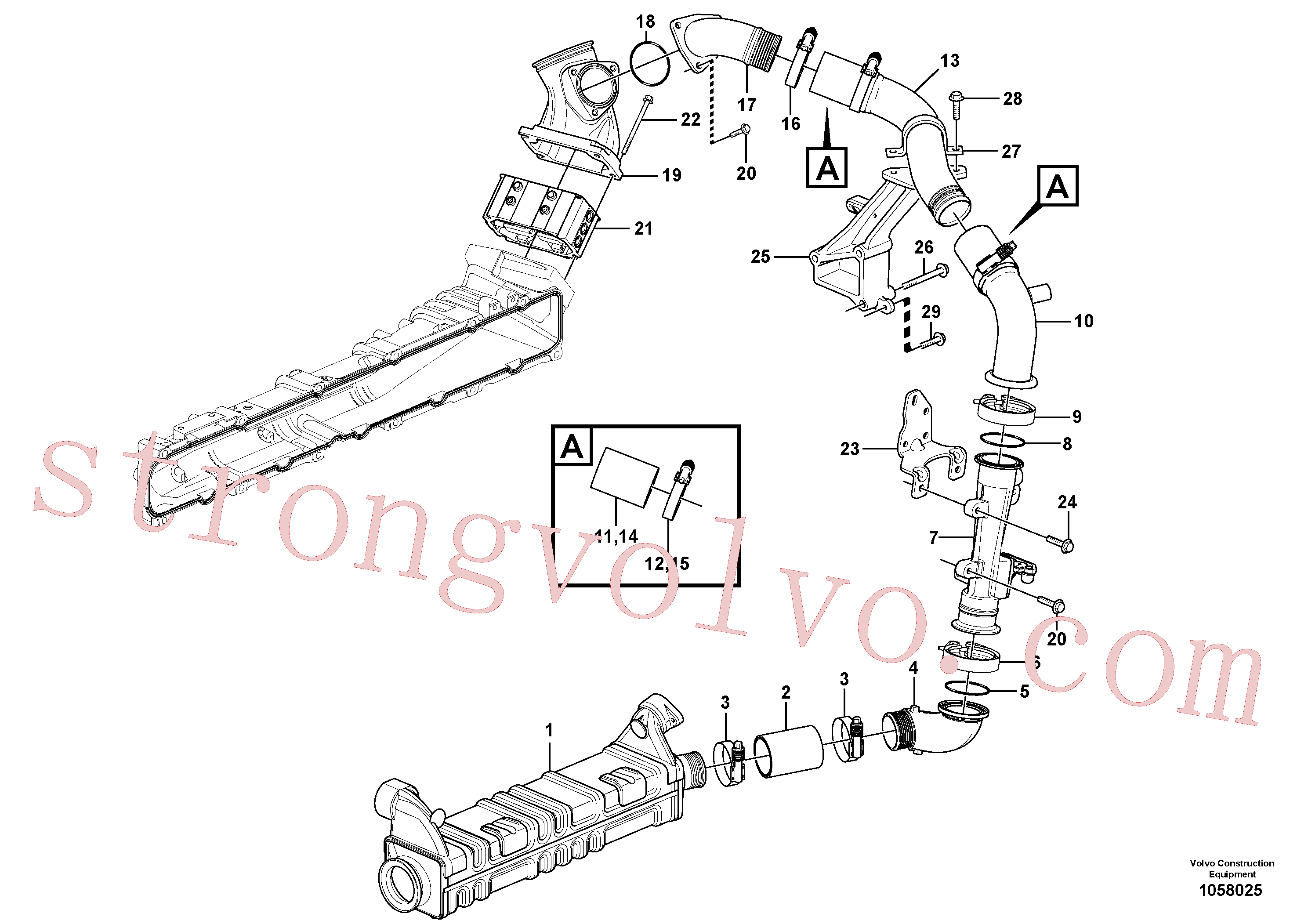 Volvo Montagem VOE967343 Anel-o Acessórios