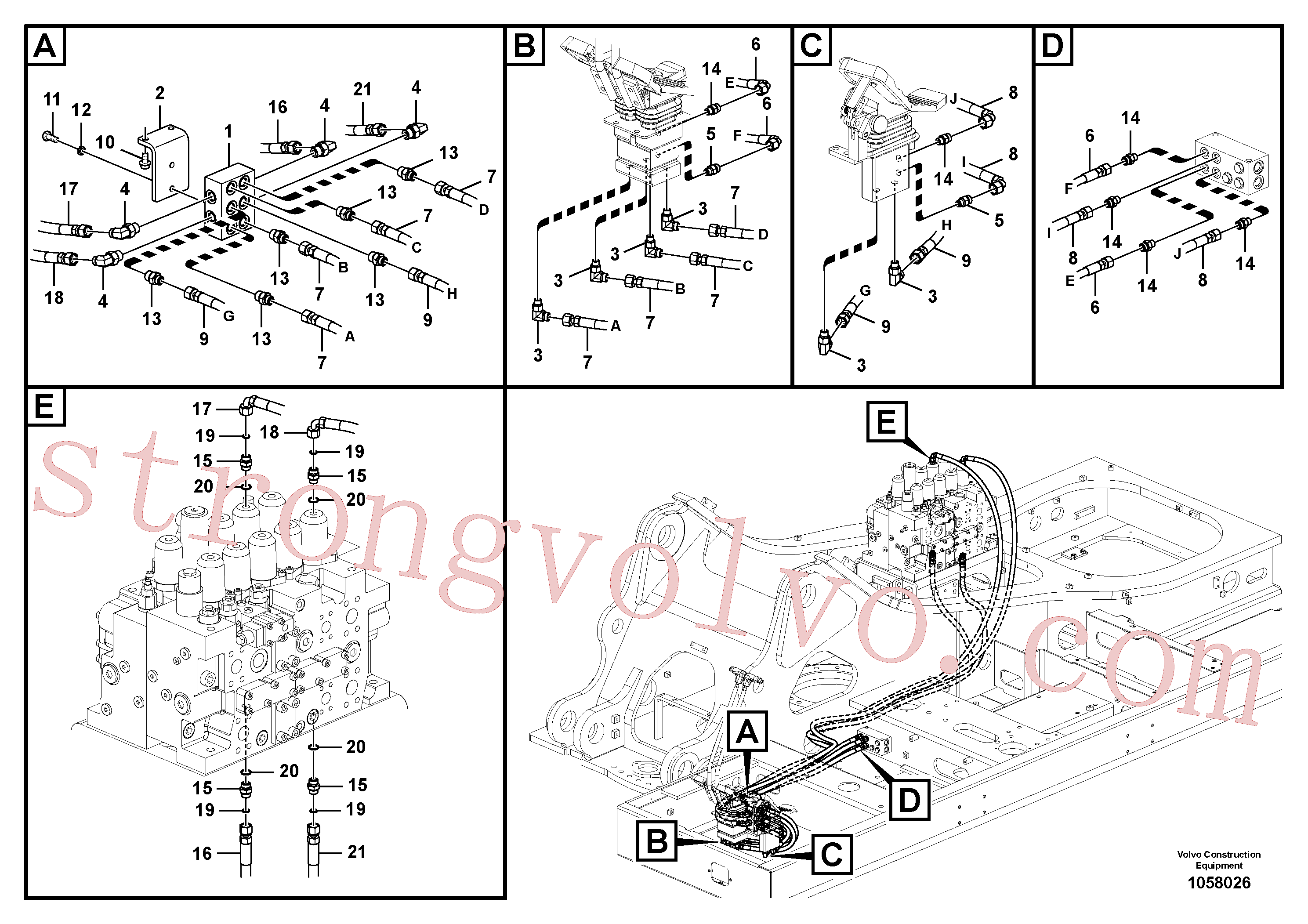 Volvo Acessórios para escavadeira VOE14388257 Rockmaster/1SC Acessórios