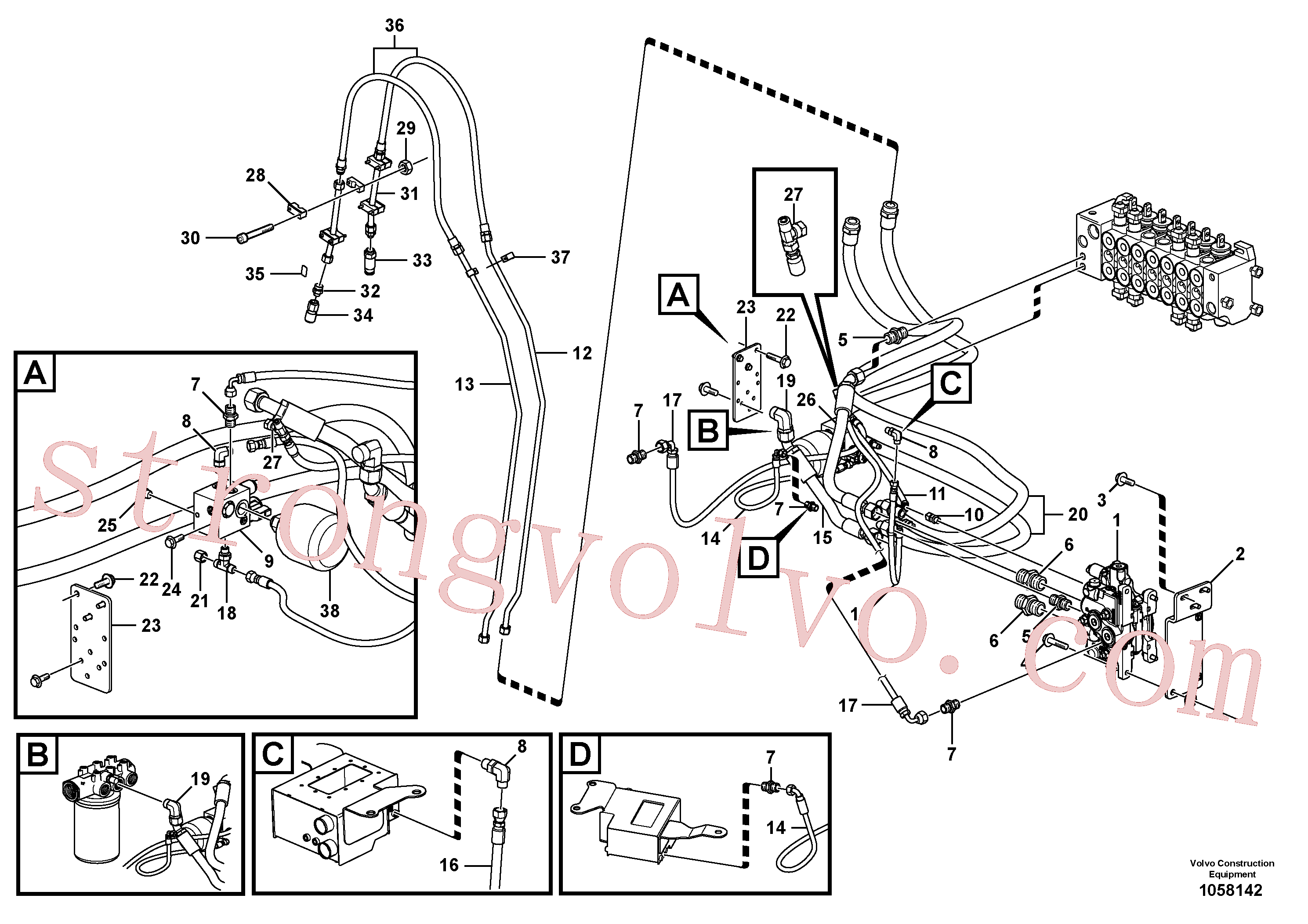 VOE937729 Rockmaster/1SC Inscreva-se para Volvo Acessórios para escavadeira