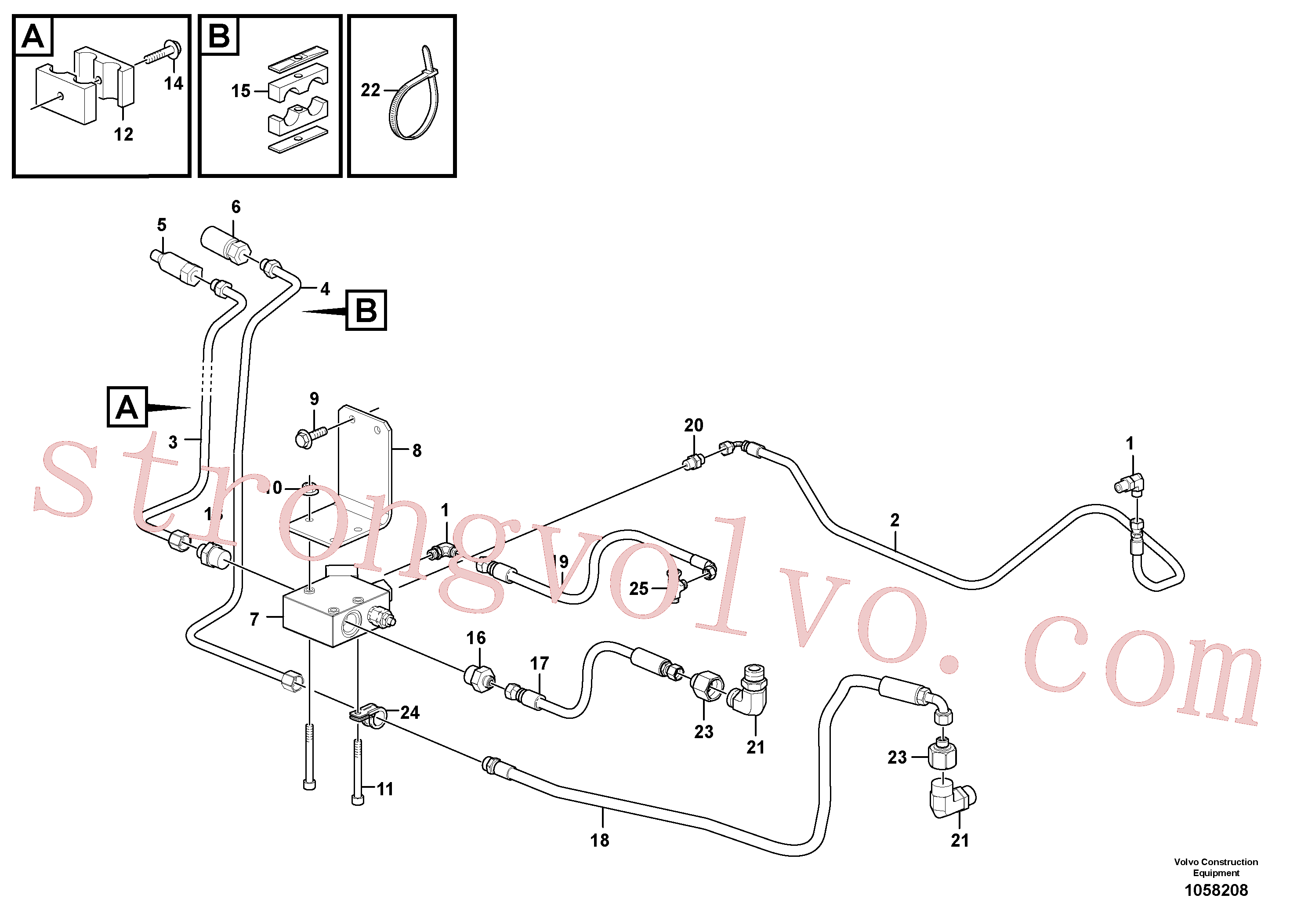 VOE11882258 Volvo Equipamento hidráulico opcional(1058208 Montagem)