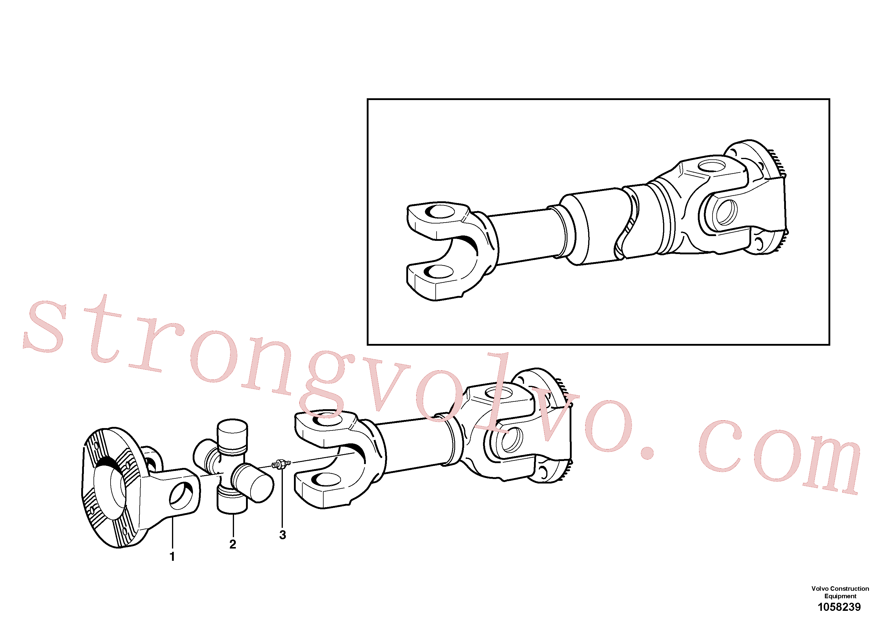VOE11714325 Volvo Veio de hélice(1058239 Montagem)