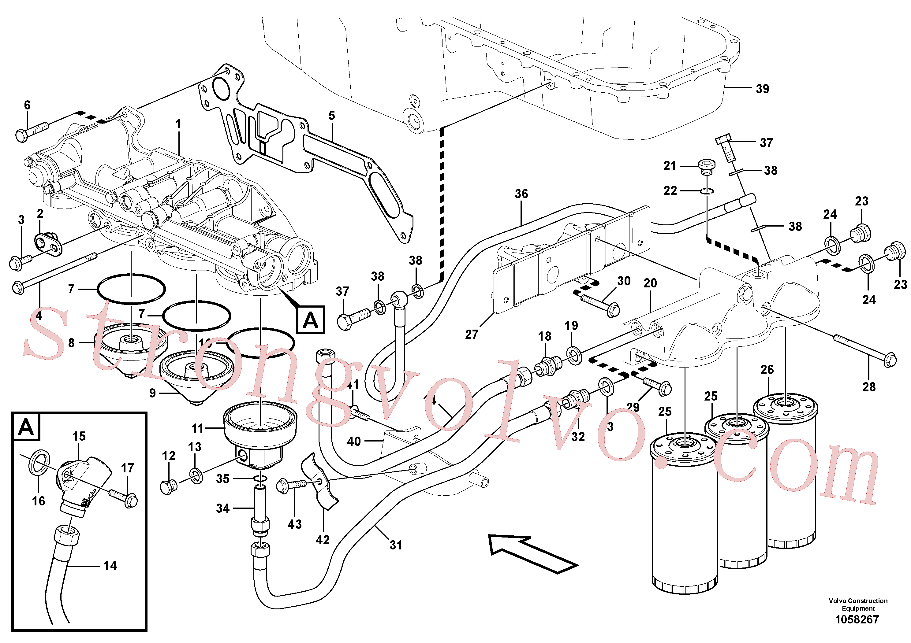 Volvo Montagem SA9041-21012 Parafuso flangeado Acessórios