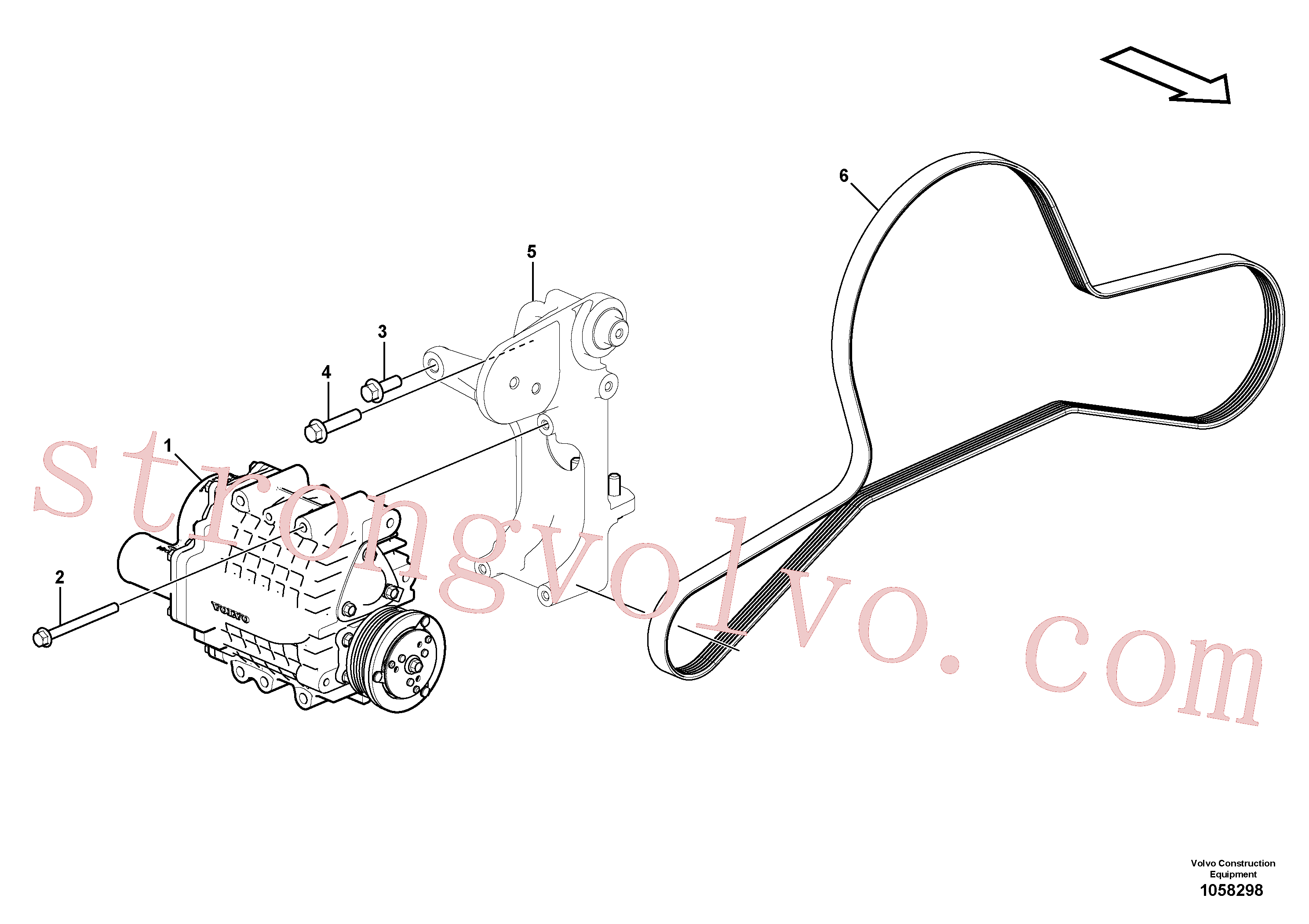 VOE965186 Volvo Ventilador de combustão(1058298 Montagem)
