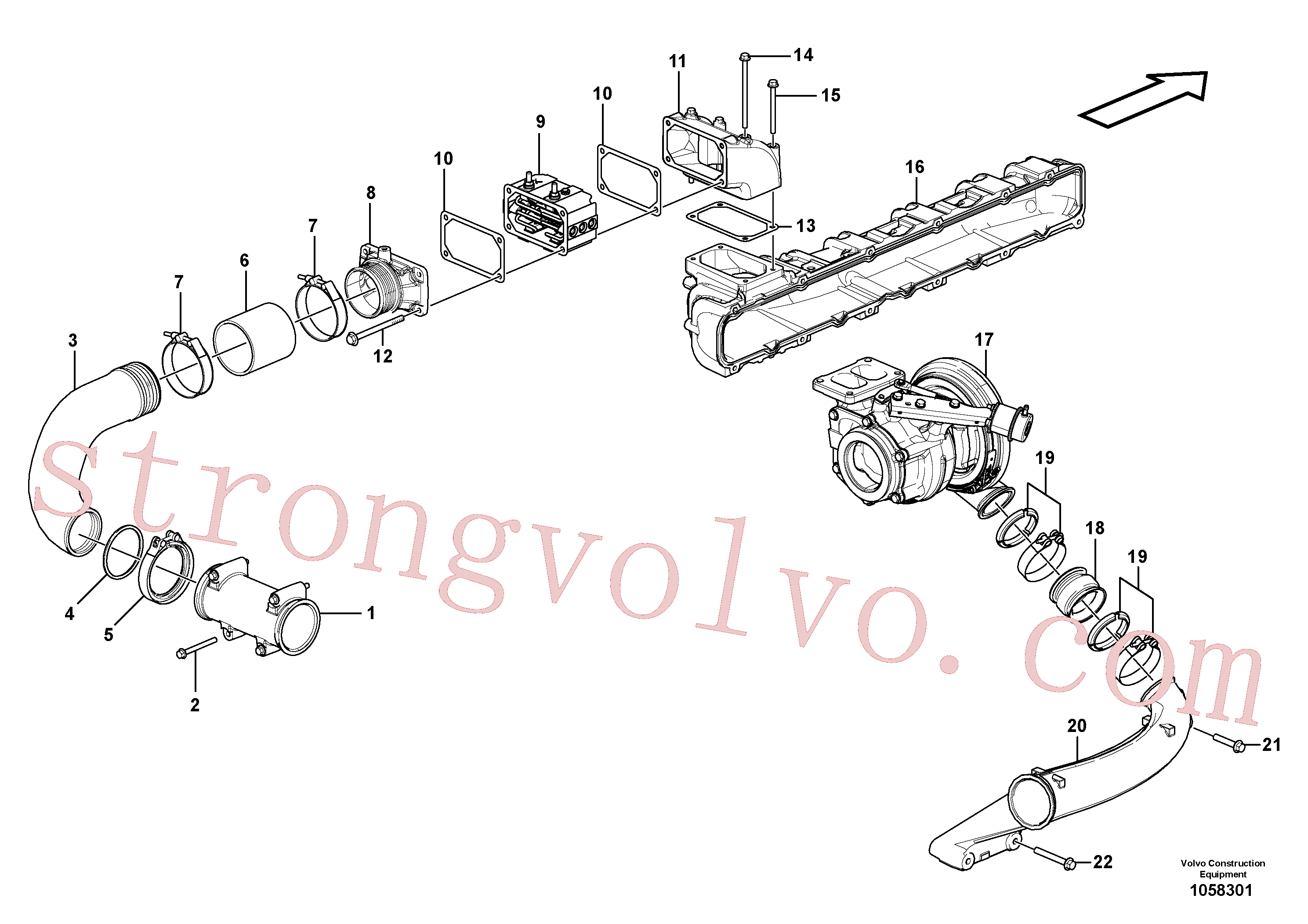 Volvo VOE968999 Parafuso flangeado Volvo Acessórios para escavadeira