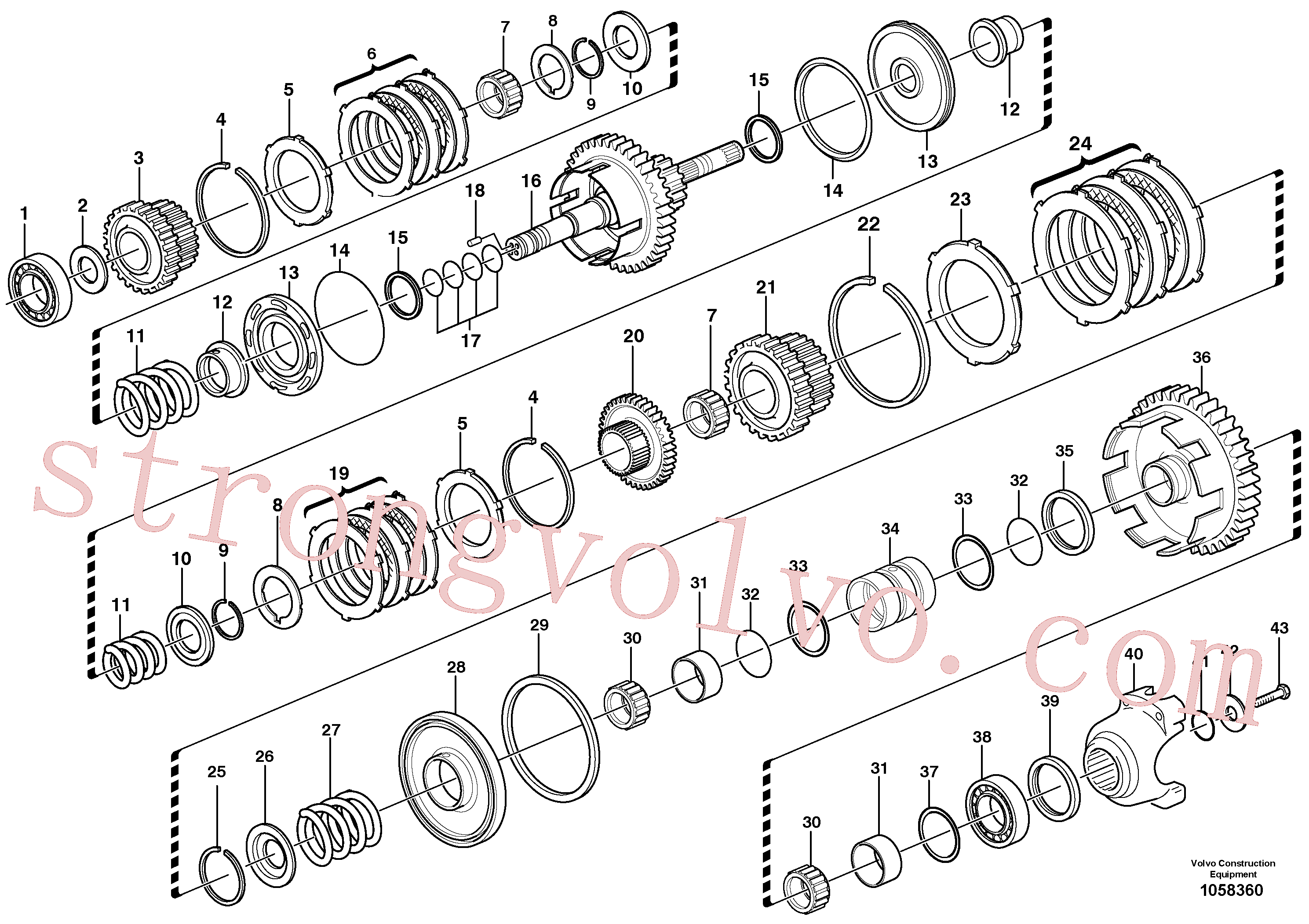VOE11709097 Volvo Veio secundário(1058360 Montagem)