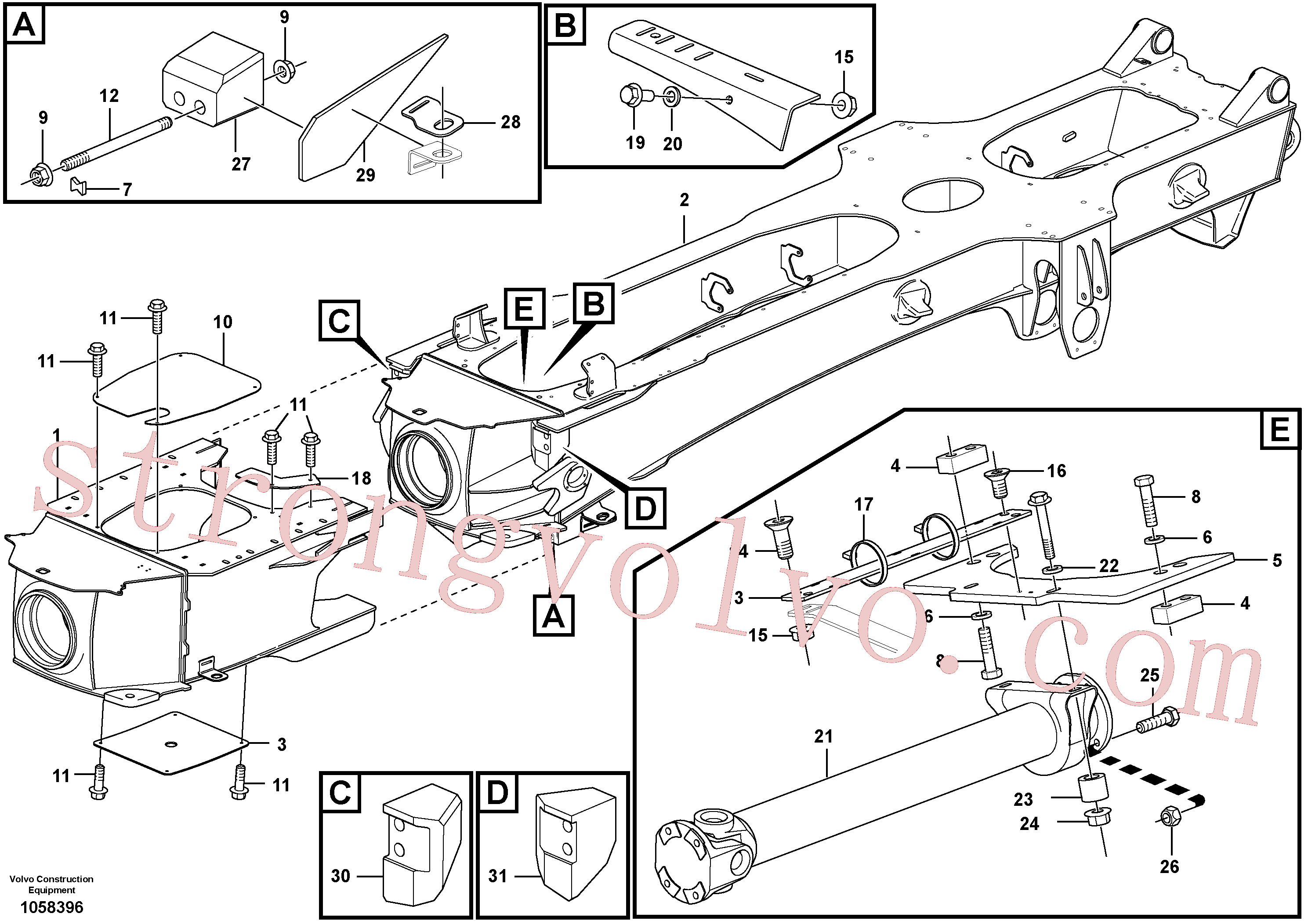 Atacado VOE13955390 Parafuso Volvo escavadeira