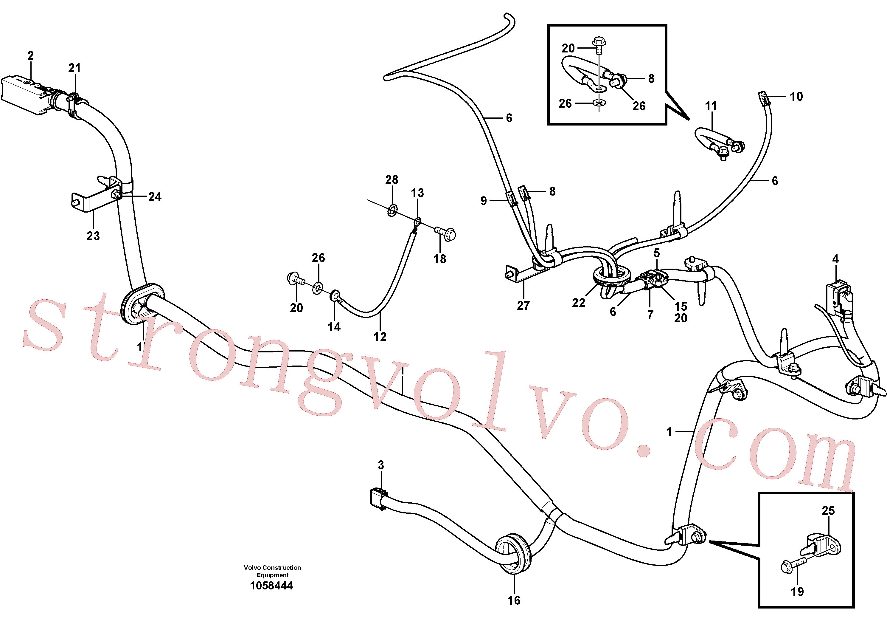 VOE949997 Volvo Cablagem(1058444 Montagem)