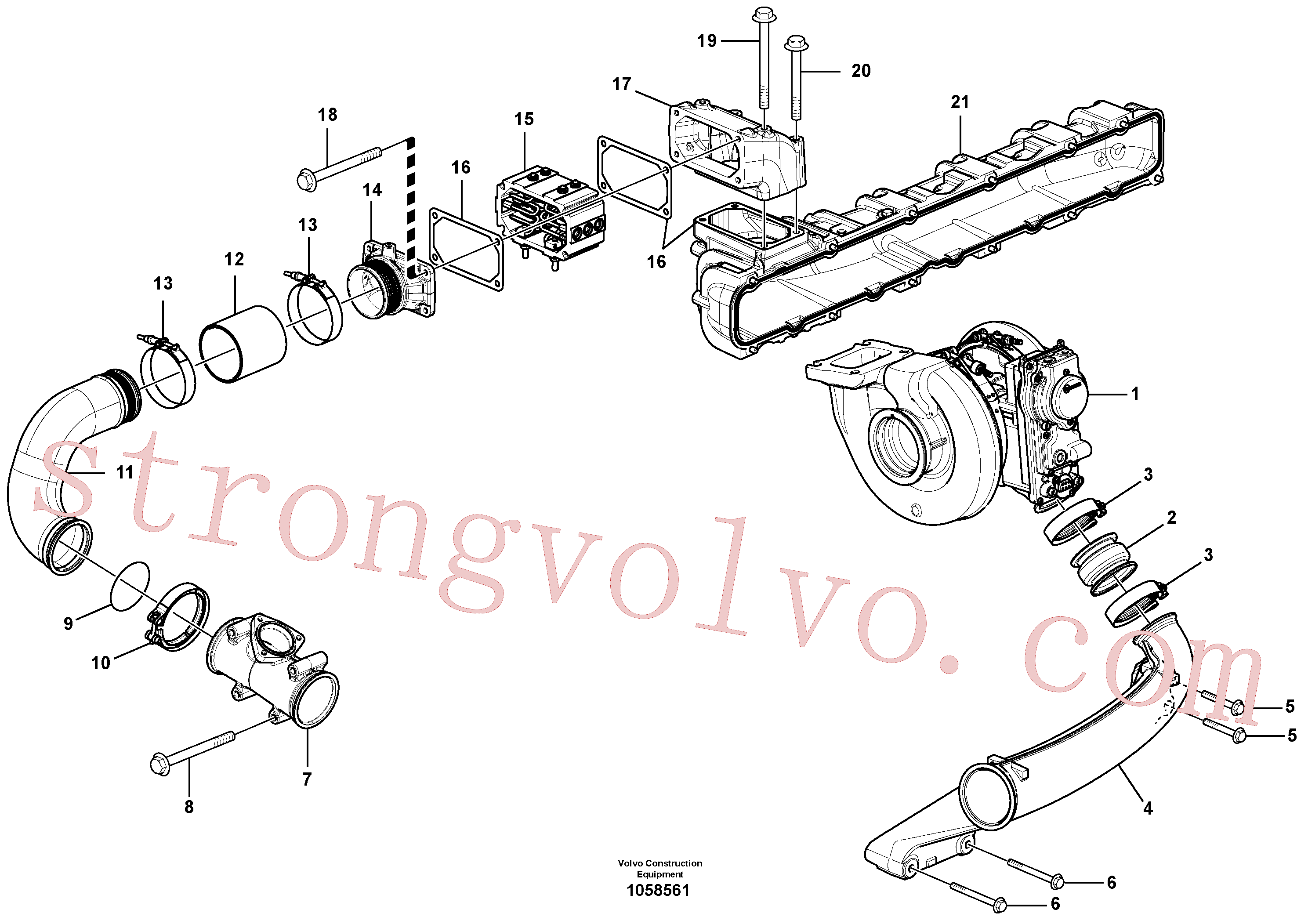 VOE968999 Volvo Intercooler(1058561 Montagem)