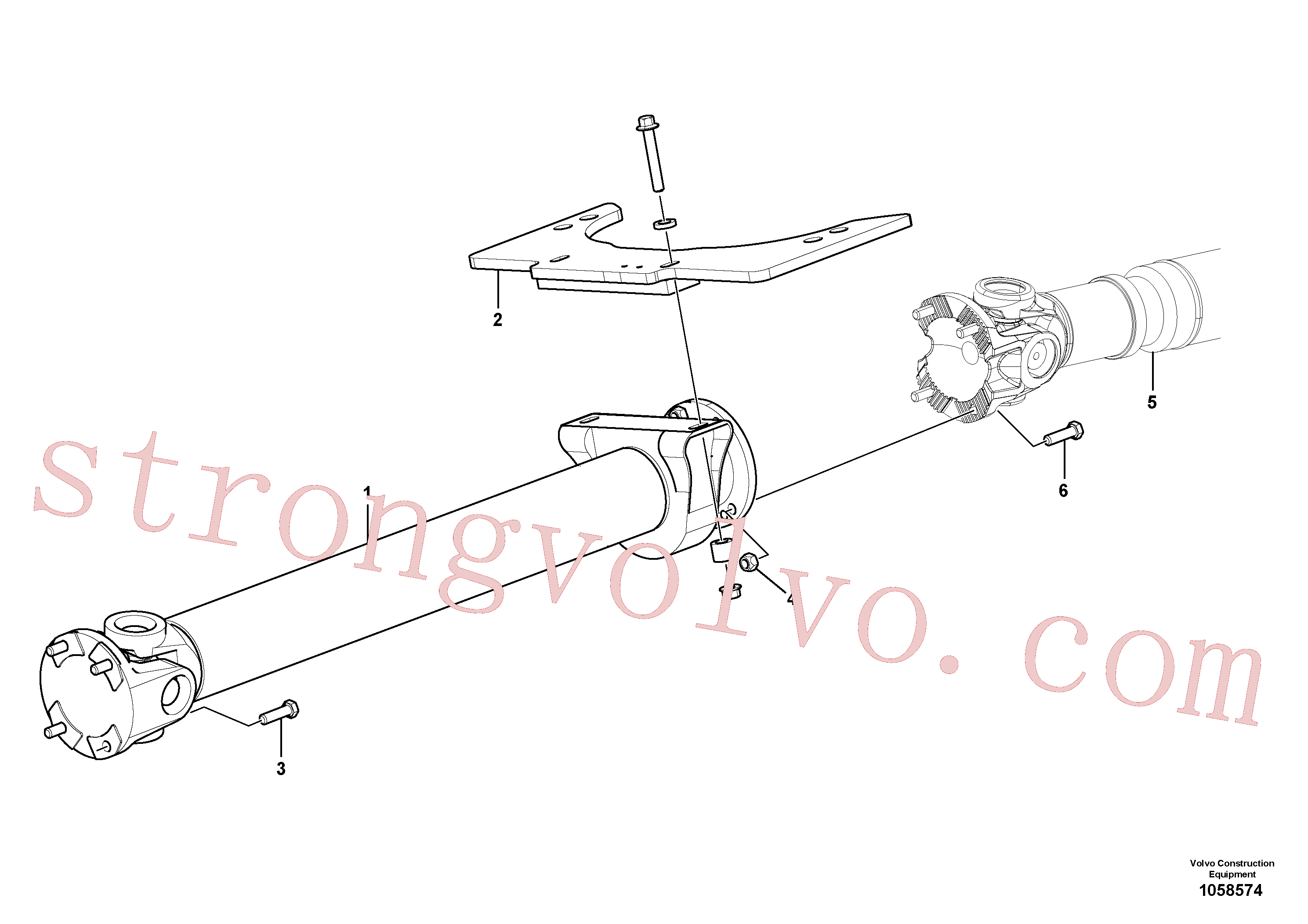 VOE981316 Volvo Veio de hélice(1058574 Montagem)