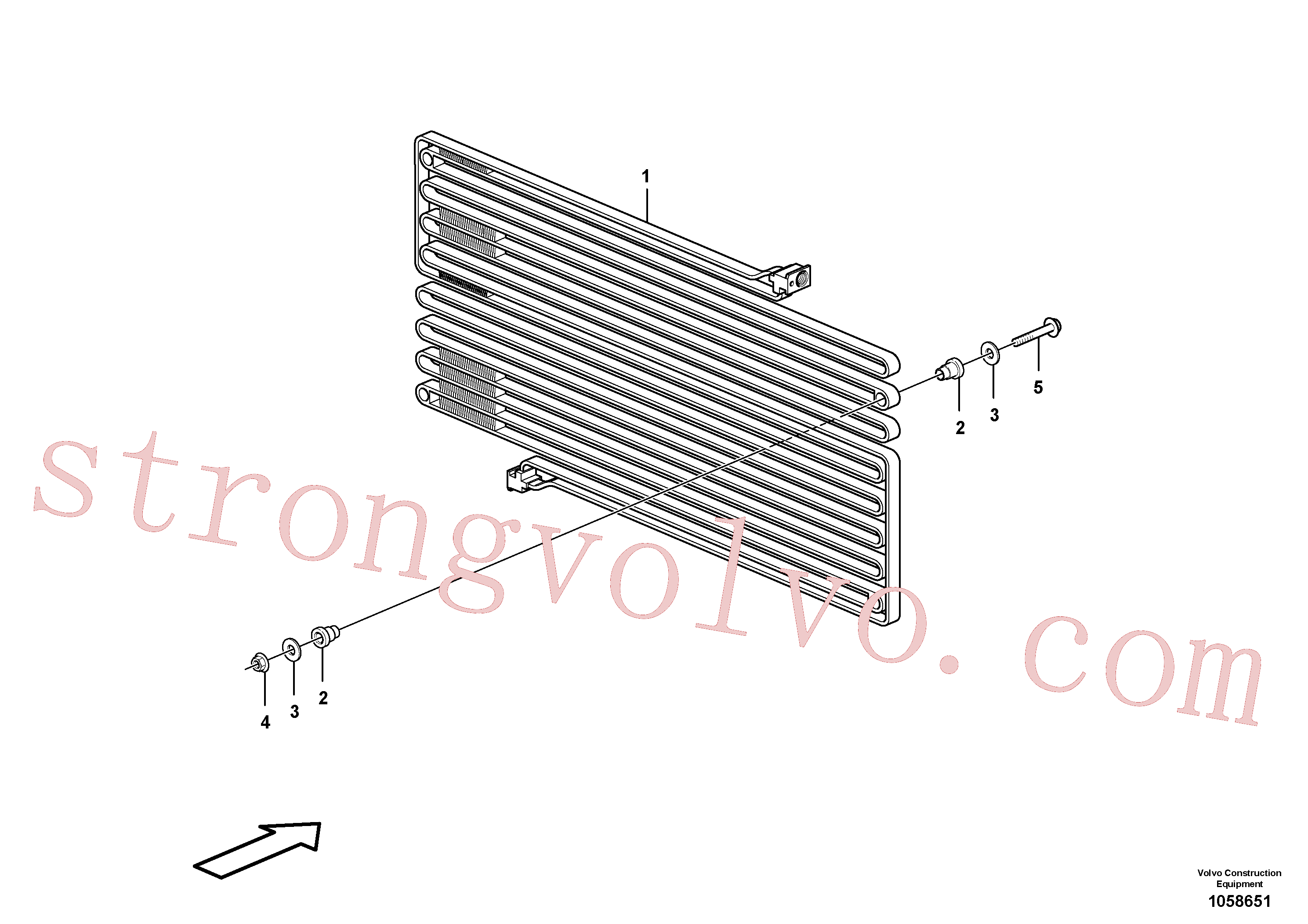 VOE955302 Volvo Condensador com acessórios(1058651 Montagem)