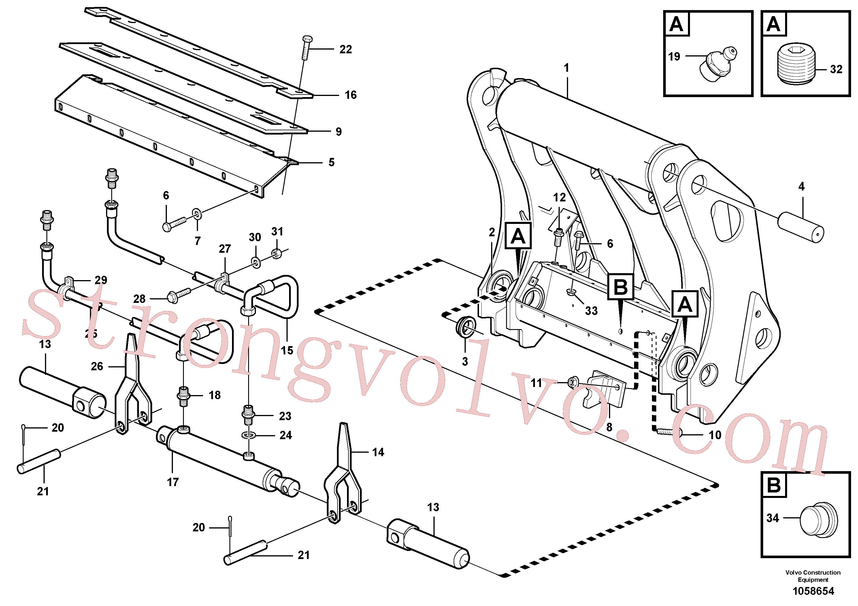 VOE14015170 Chaveta fendida Inscreva-se para Volvo Acessórios para escavadeira