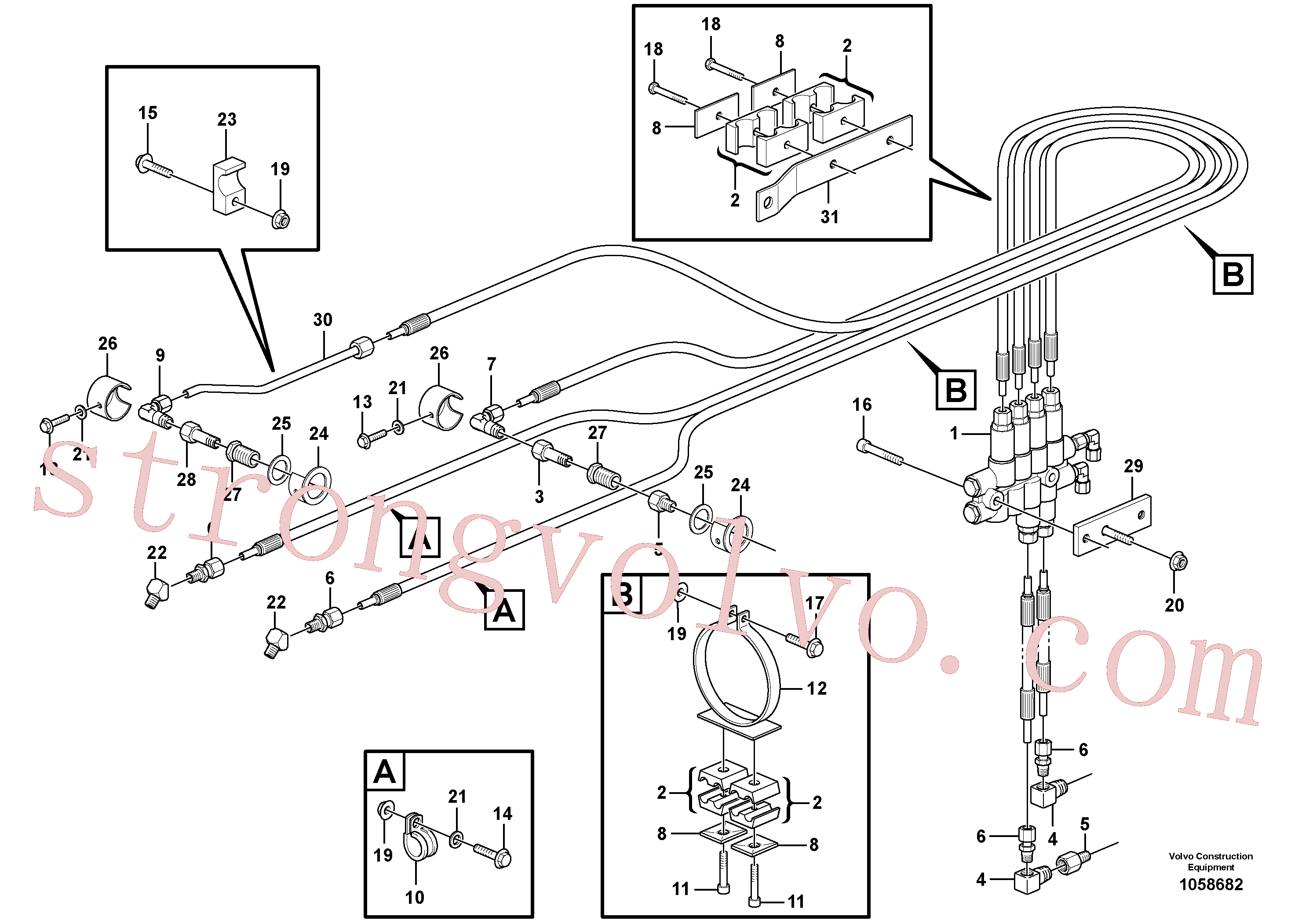 VOE16868965 Volvo Lubrificação central com acessórios - B3(1058682 Montagem)