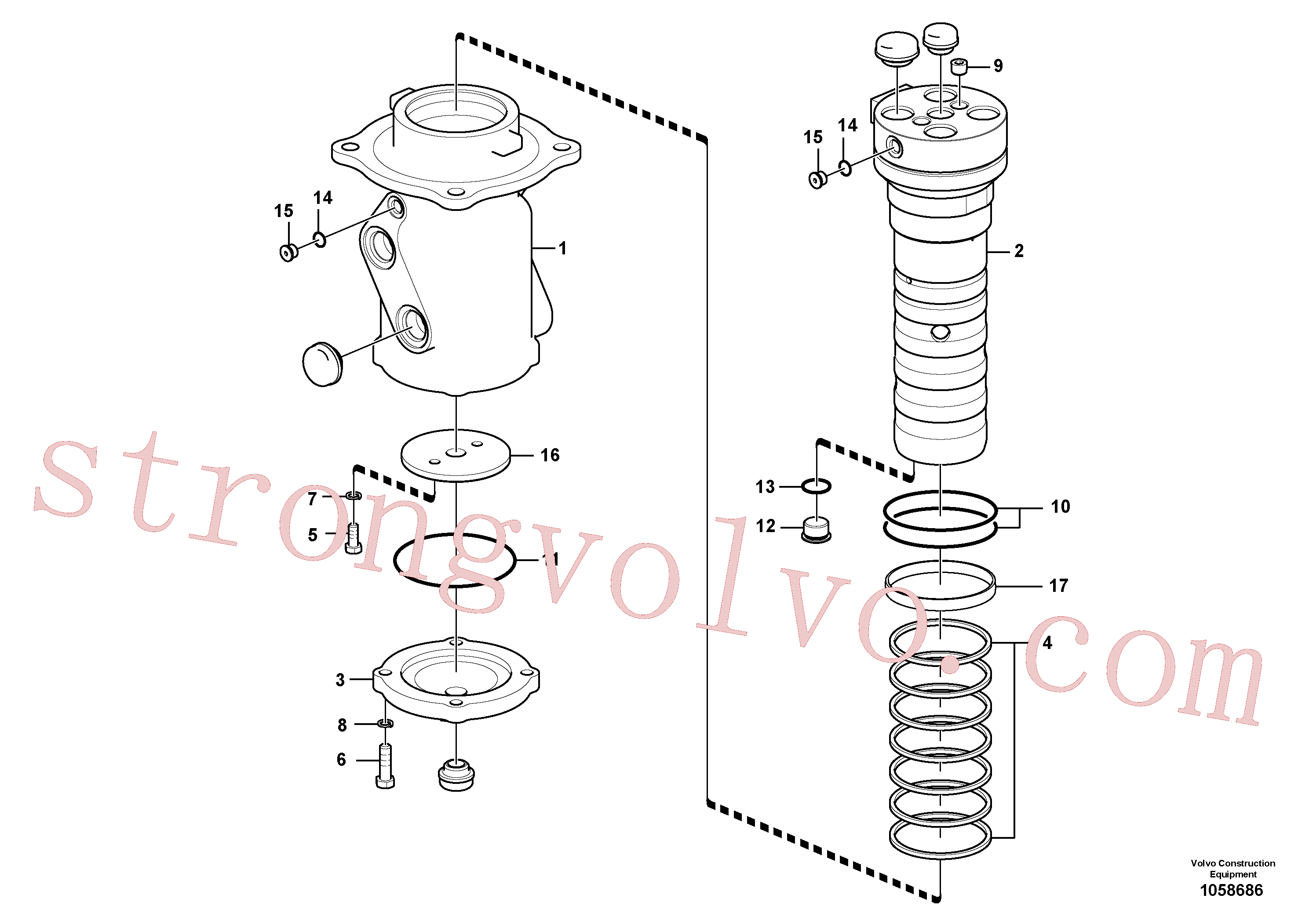 VOE14534865 Volvo Rótula(1058686 Montagem)
