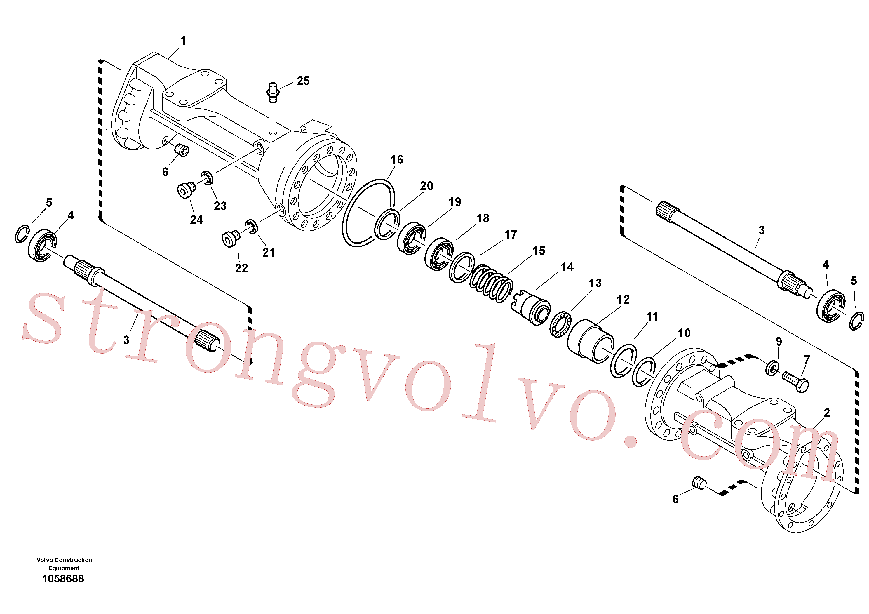 China Made ZM7090310 Anel trava Volvo Acessórios para escavadeira