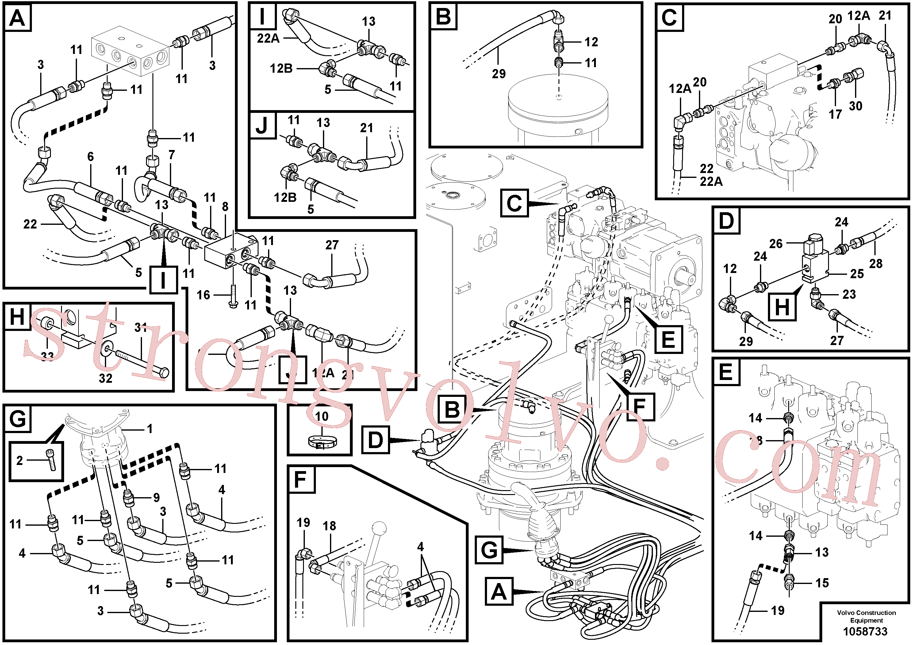 Volvo Montagem VOE936660 Mangueira completa Acessórios