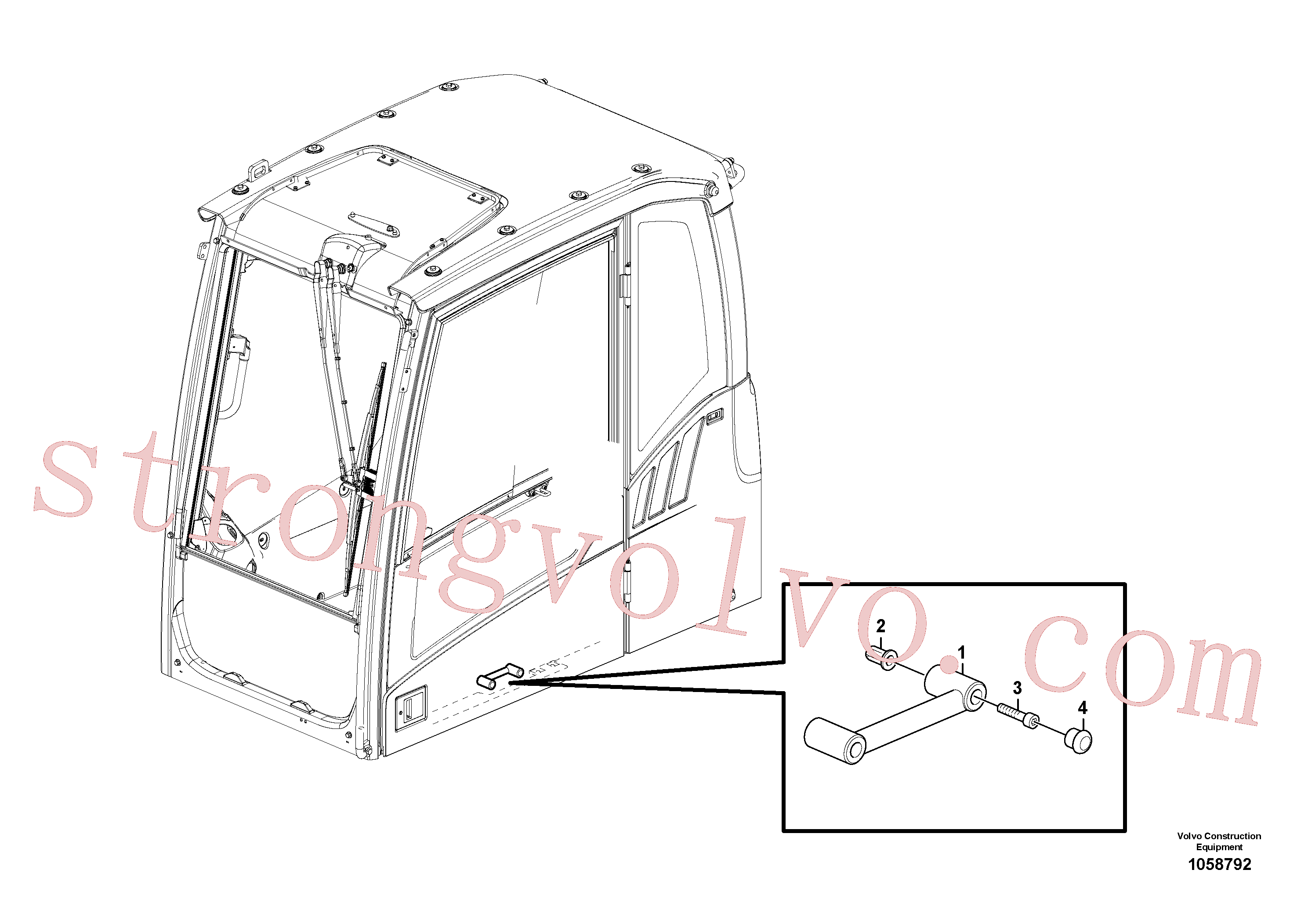 VOE11306518 Volvo Corrimão(1058792 Montagem)