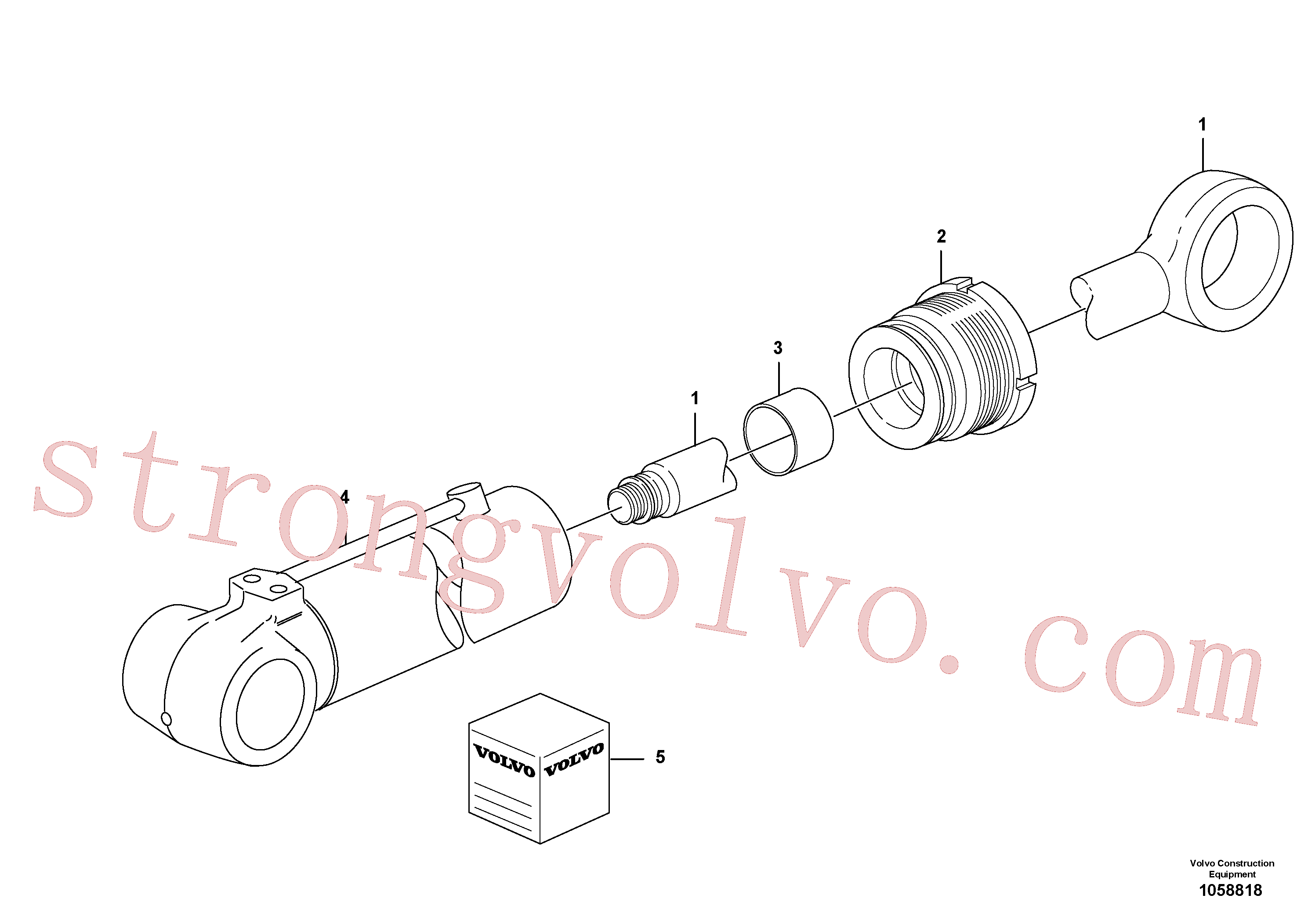 VOE15078248 Rolamento deslizamento Volvo escavadeira