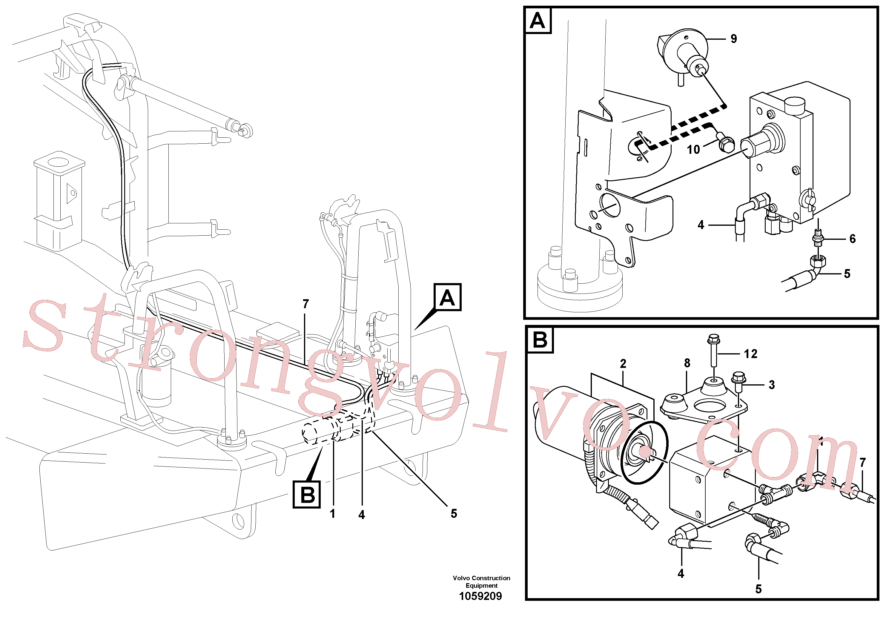 VOE60113079 Volvo Bomba, capot(1059209 Montagem)