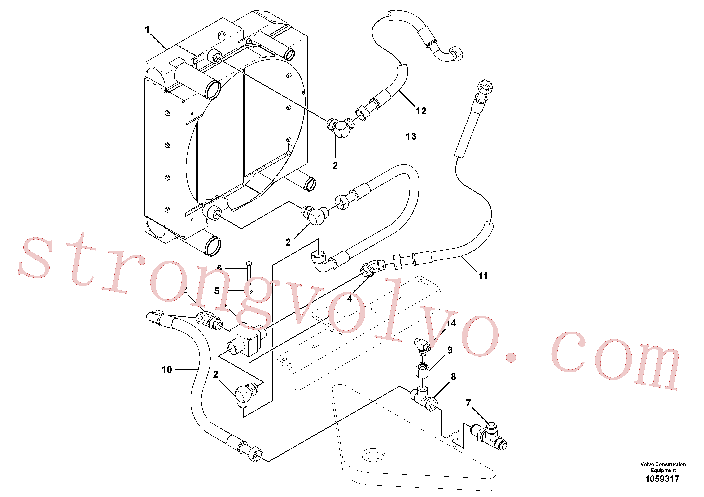 RM59810820 Volvo Sistema de arrefecimento(1059317 Montagem)