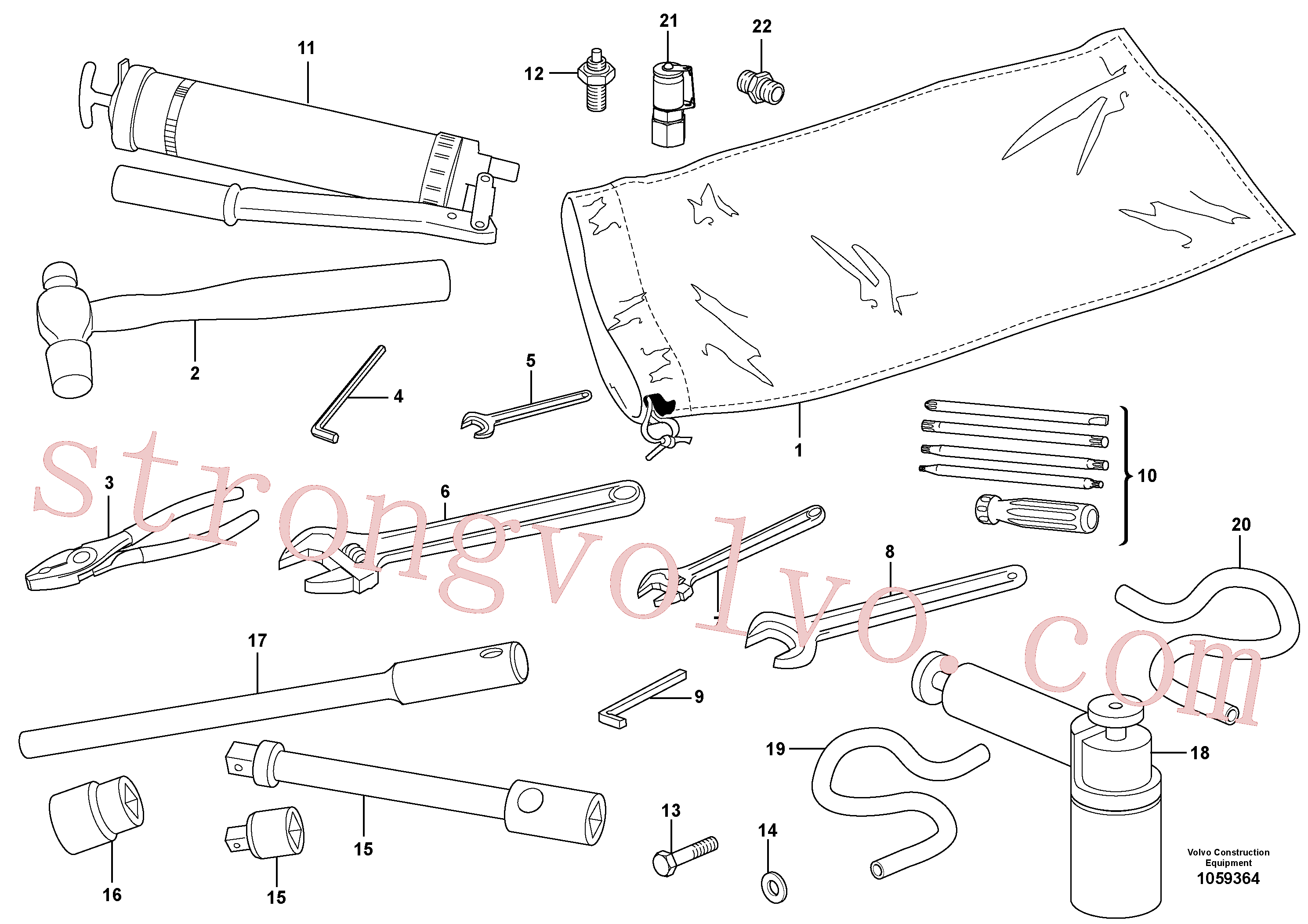 VOE14025152 Volvo Ferramentas(1059364 Montagem)
