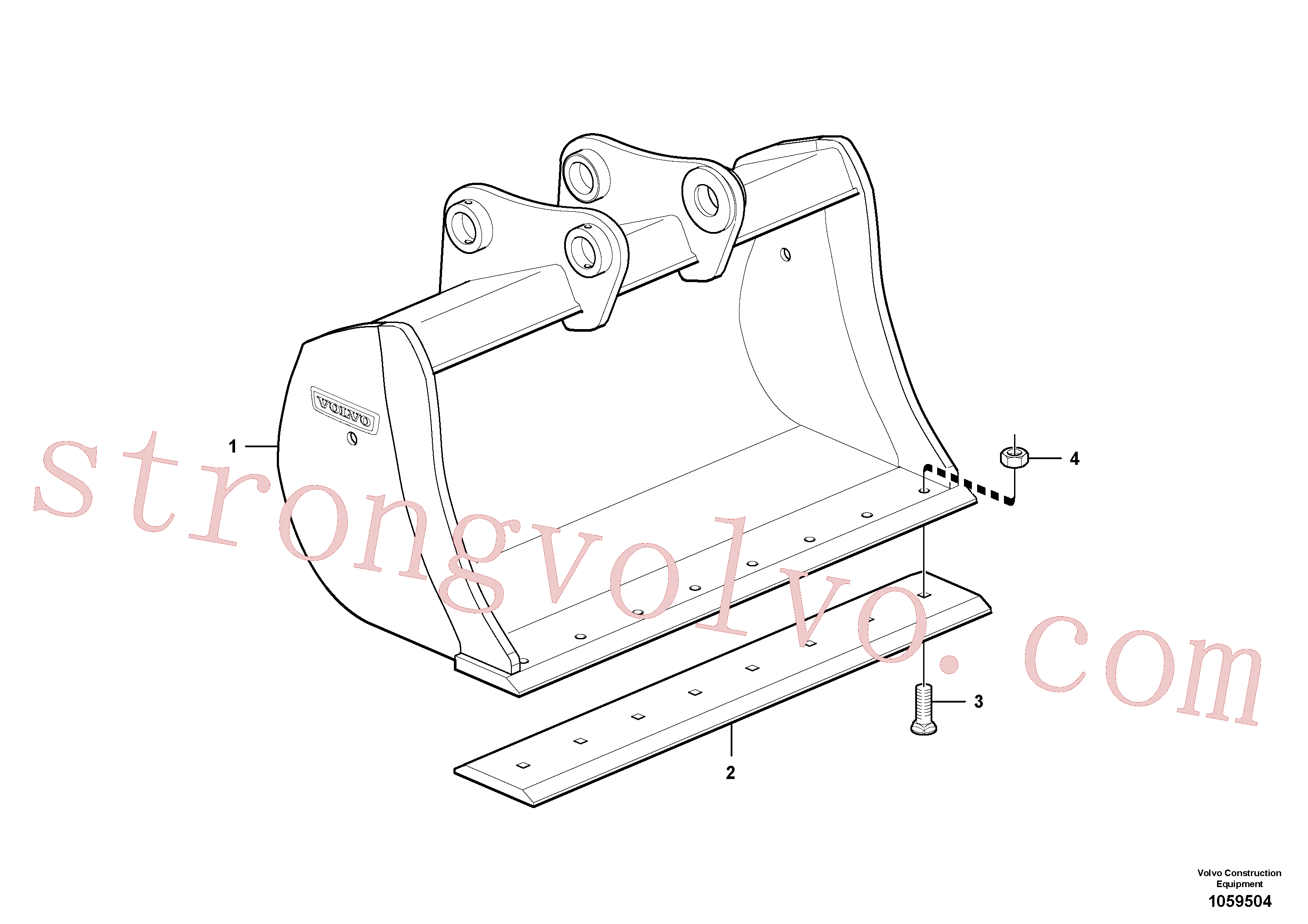 VOE14562931 Volvo Balde(1059504 Montagem)
