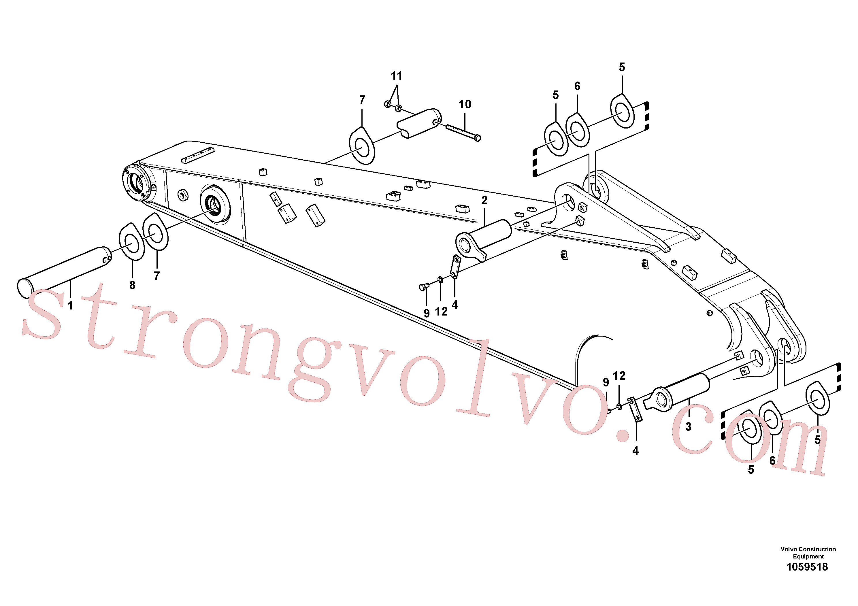 VOE14517050 Volvo Elos do braço de afundamento(1059518 Montagem)