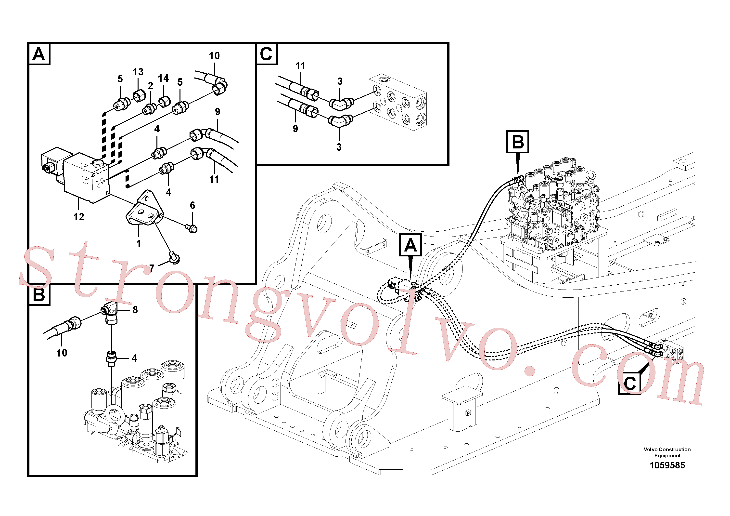Volvo Montagem VOE937227 Rockmaster/1SC Acessórios