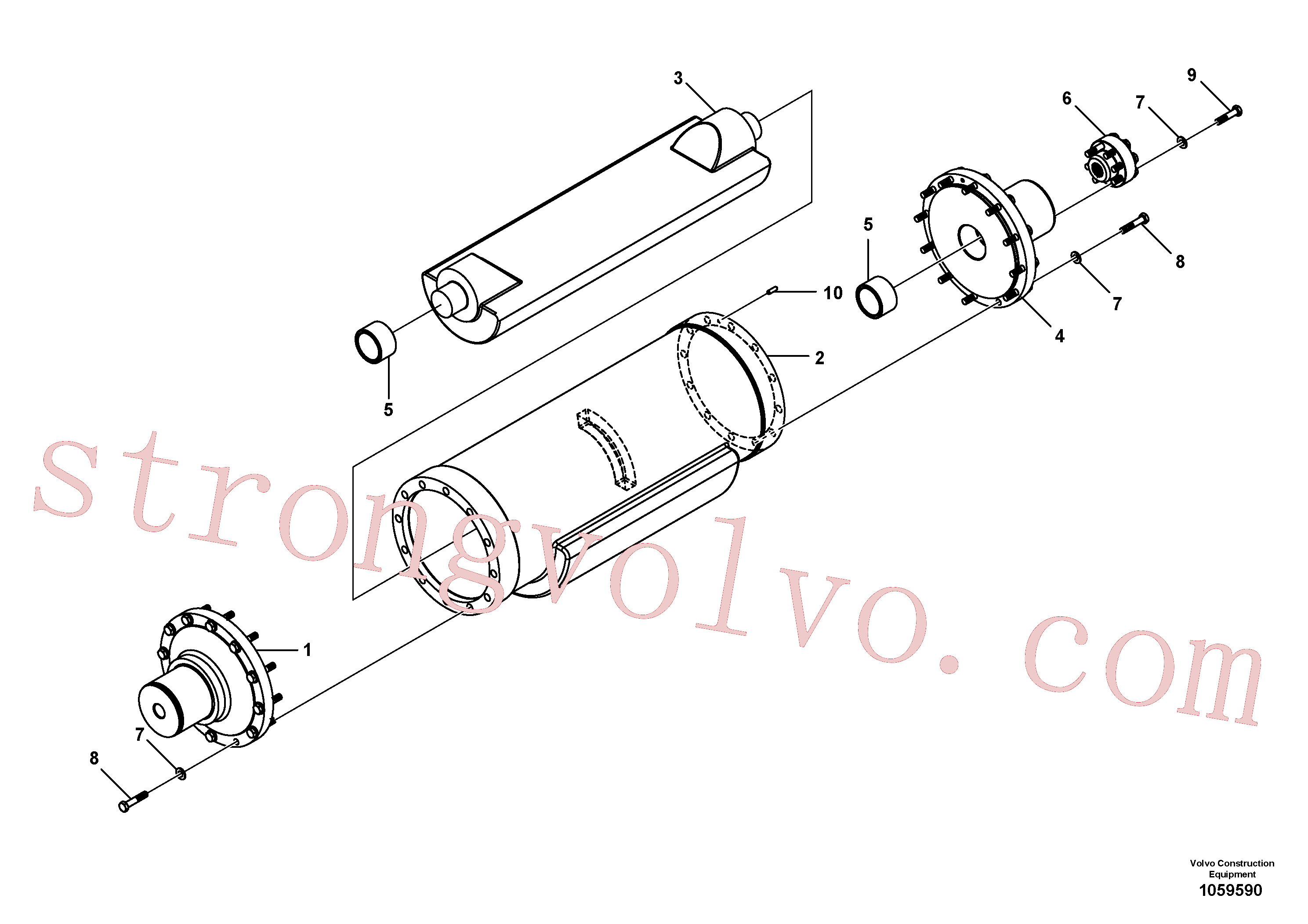 RM96702428 Volvo Conjunto de eixo excêntrico(1059590 Montagem)