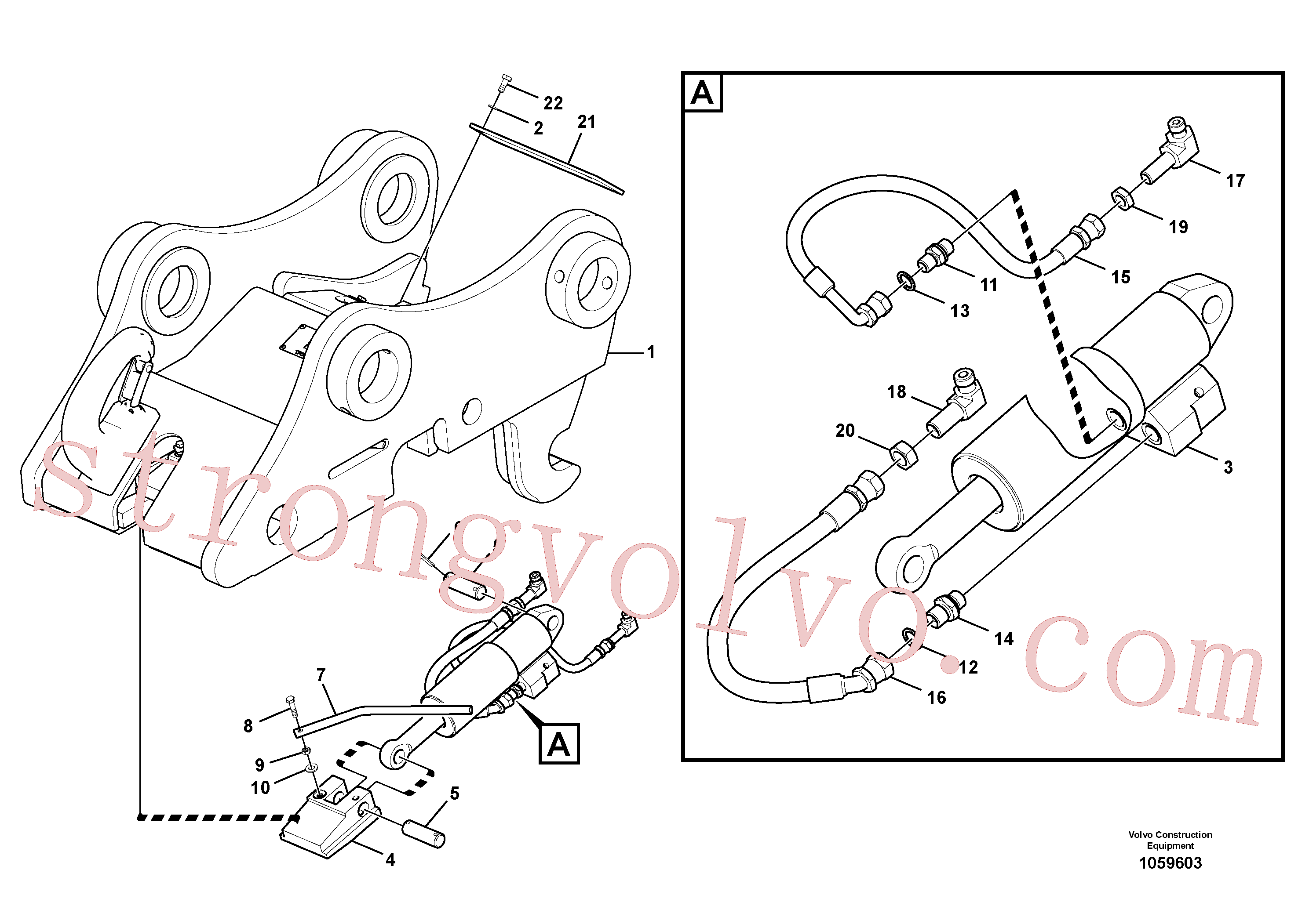 VOE14568438 Cotovelo Volvo escavadeira
