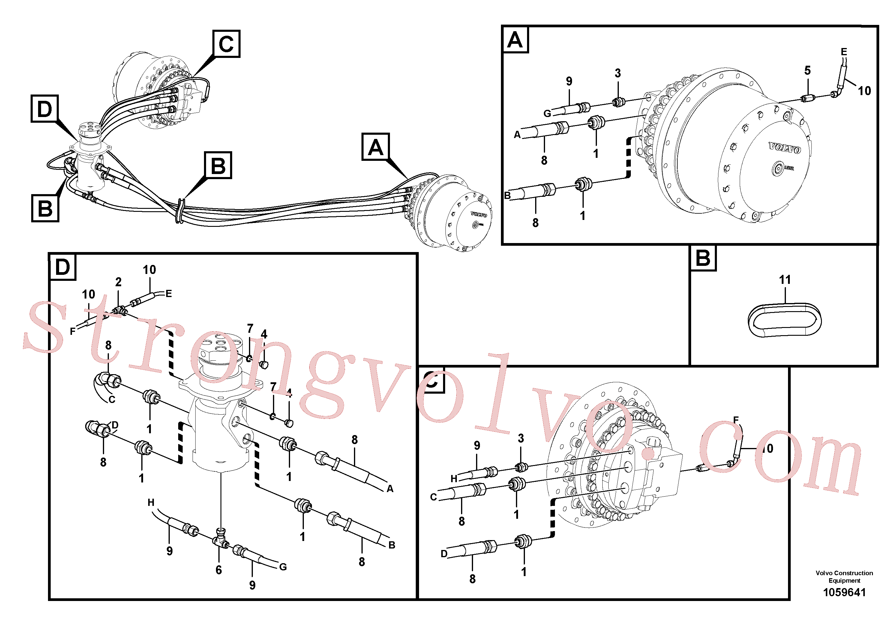 Volvo Montagem VOE15068515 Niple-t Acessórios