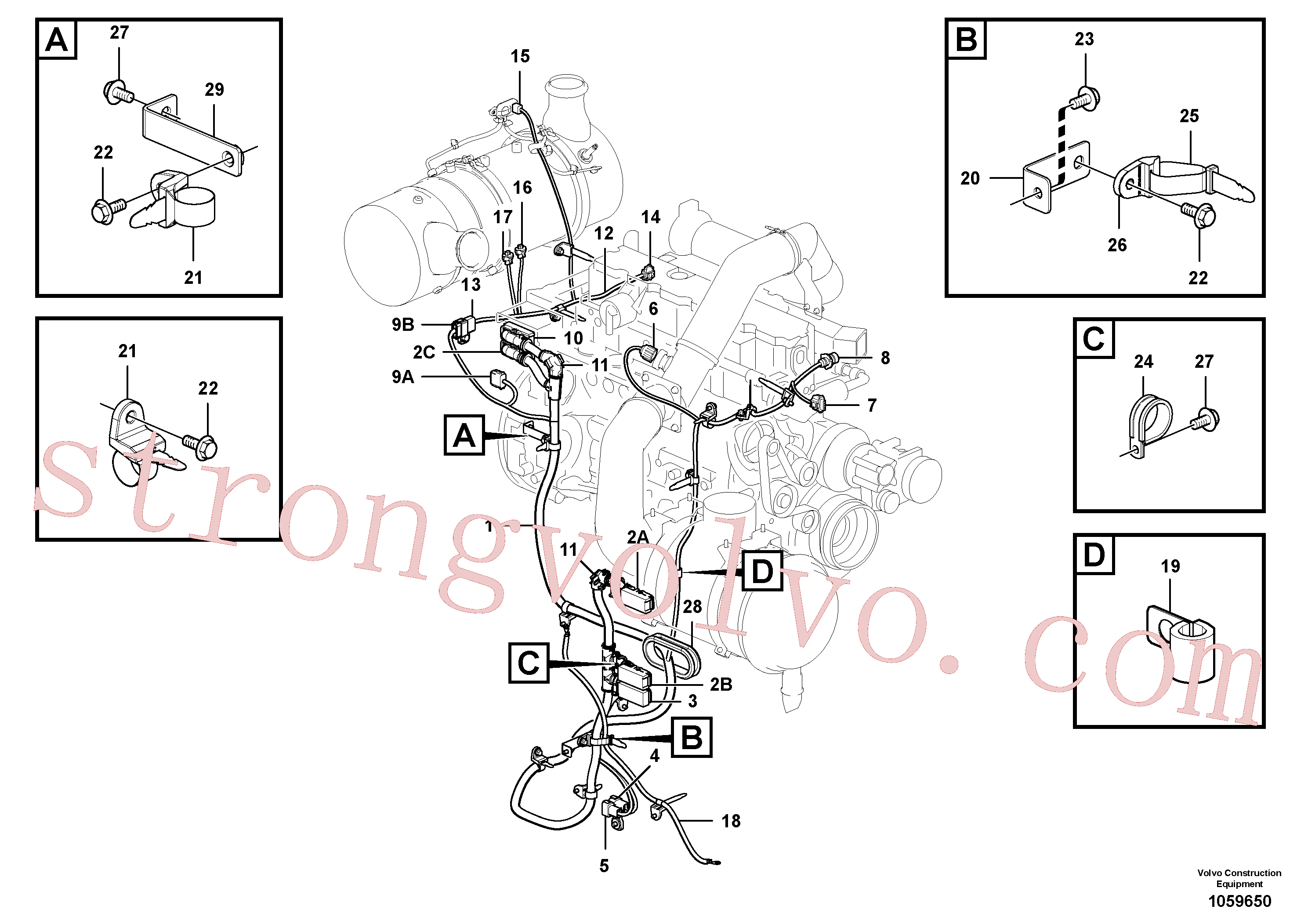 VOE14559099 Volvo Cablagem(1059650 Montagem)