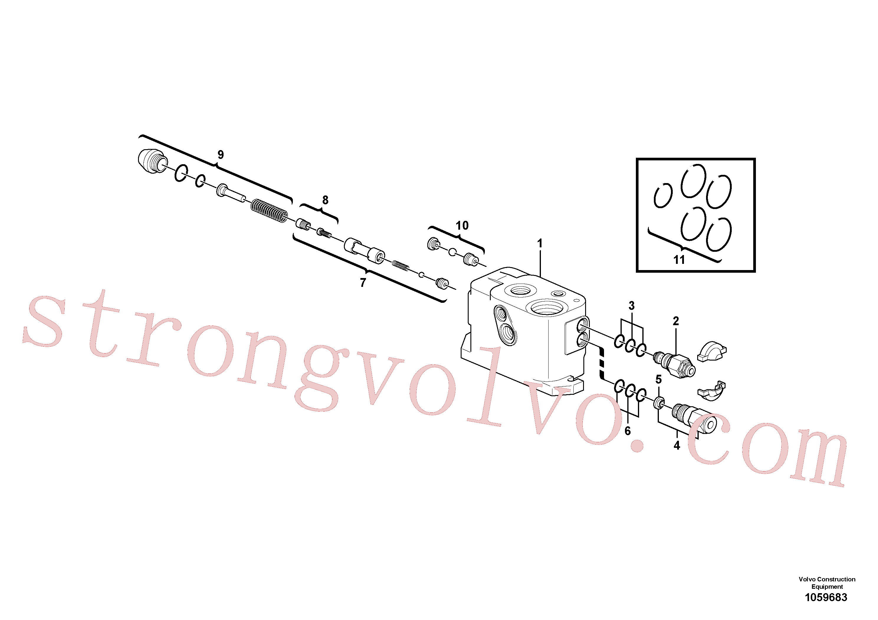 PJ7417731 Volvo Válvula de admissão(1059683 Montagem)