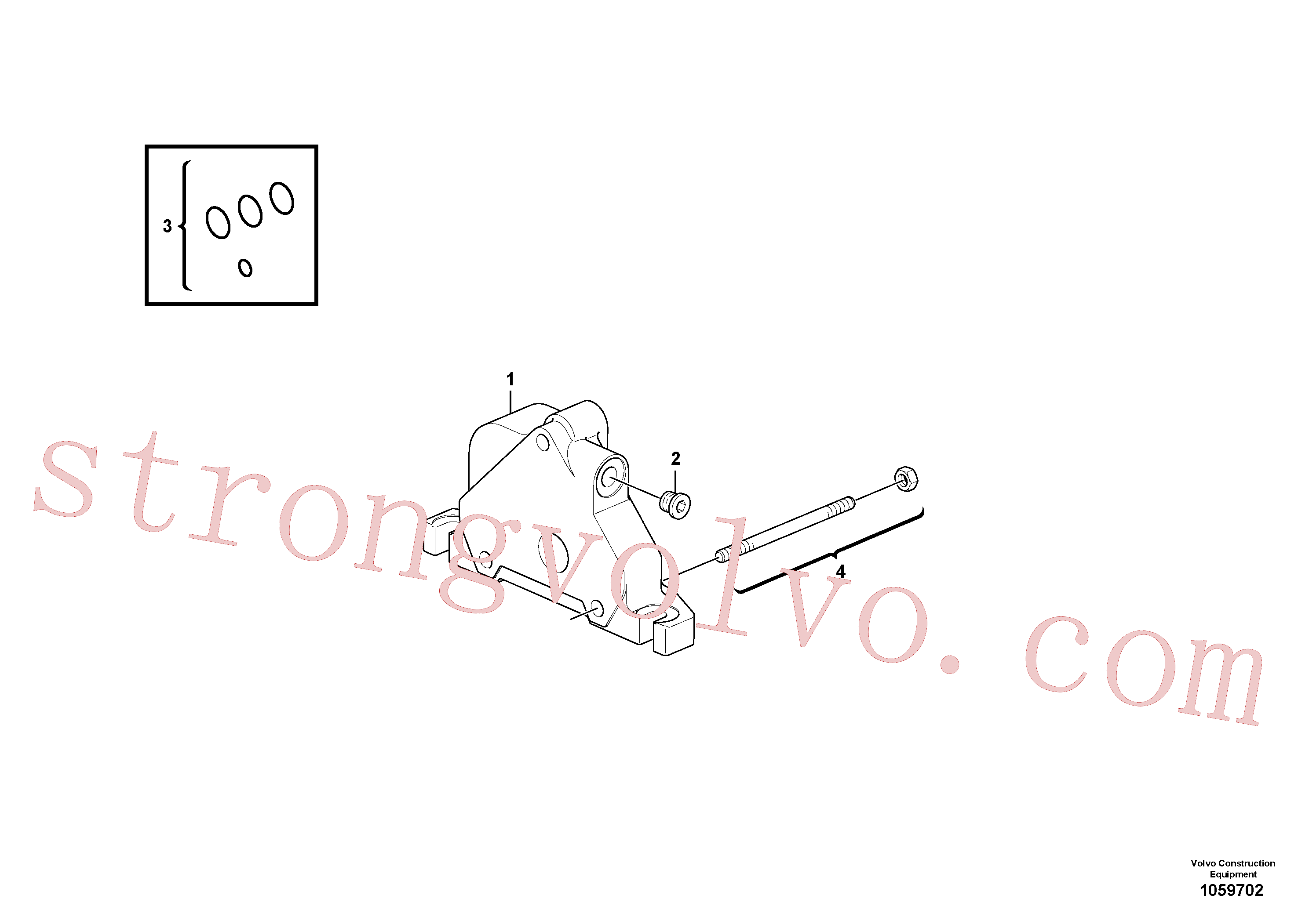 VOE11716488 Volvo Corpo de válvula(1059702 Montagem)