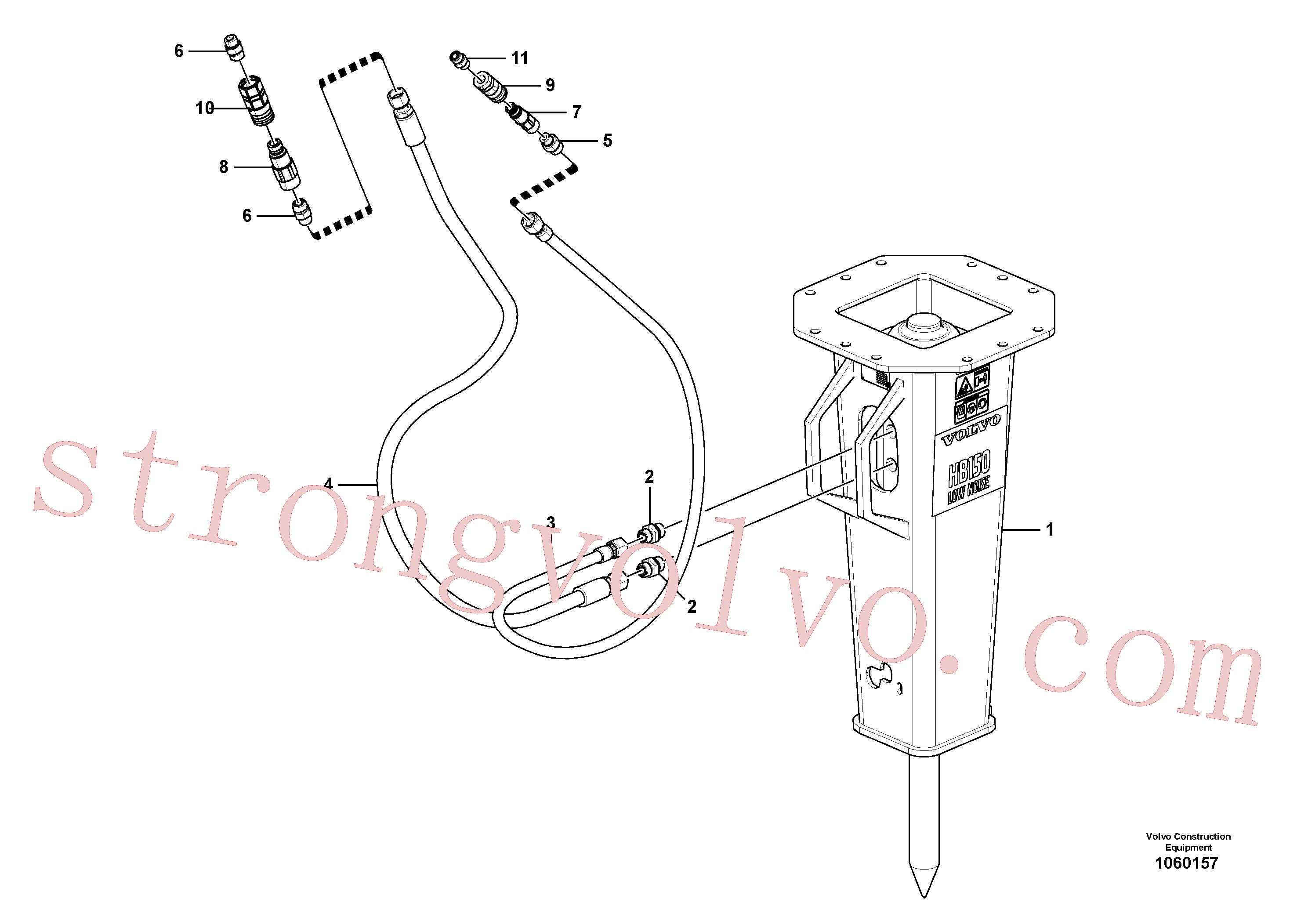 VOE15623131 Volvo Martelo(1060157 Montagem)