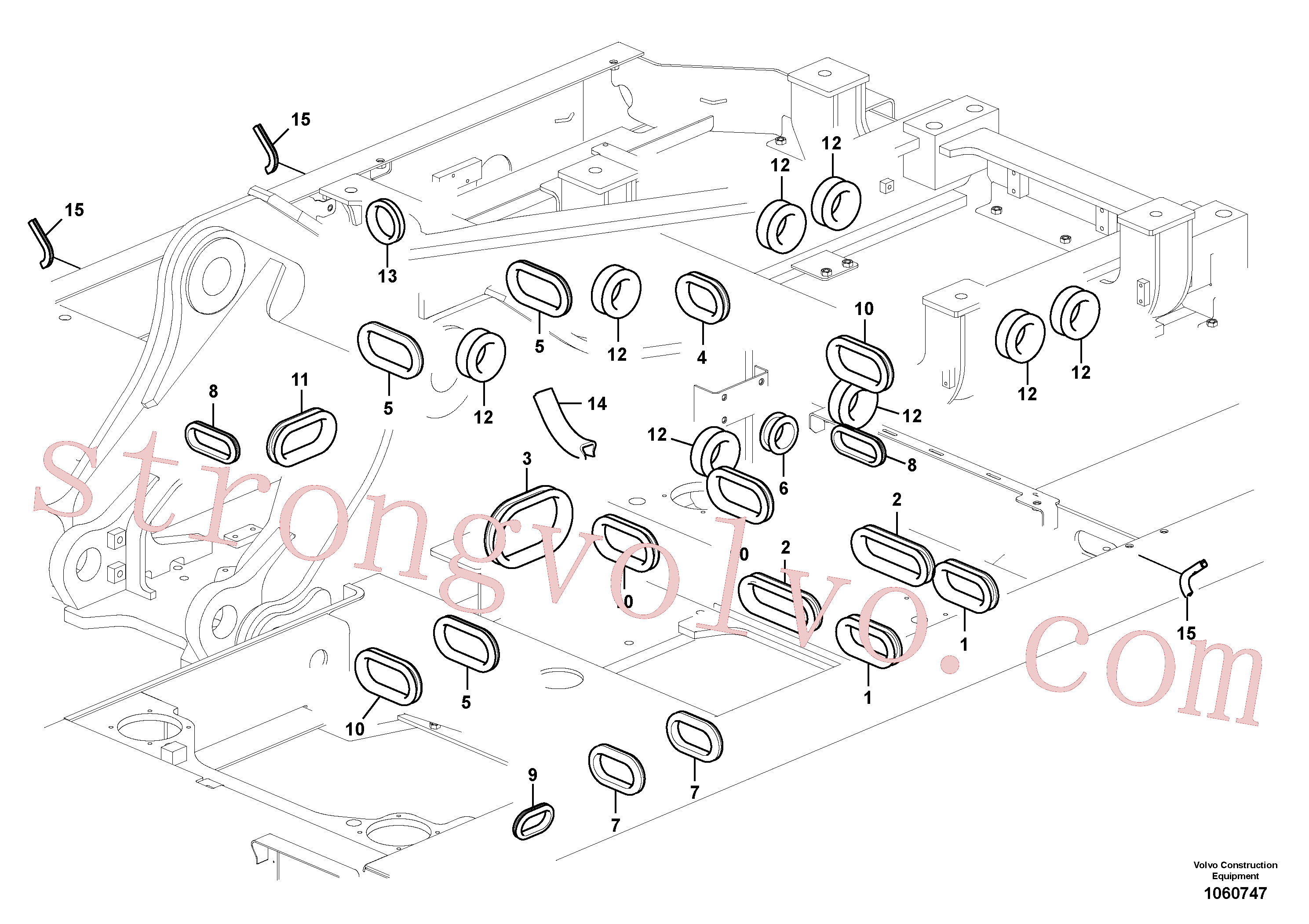VOE14527721 Volvo Quadro superior(1060747 Montagem)