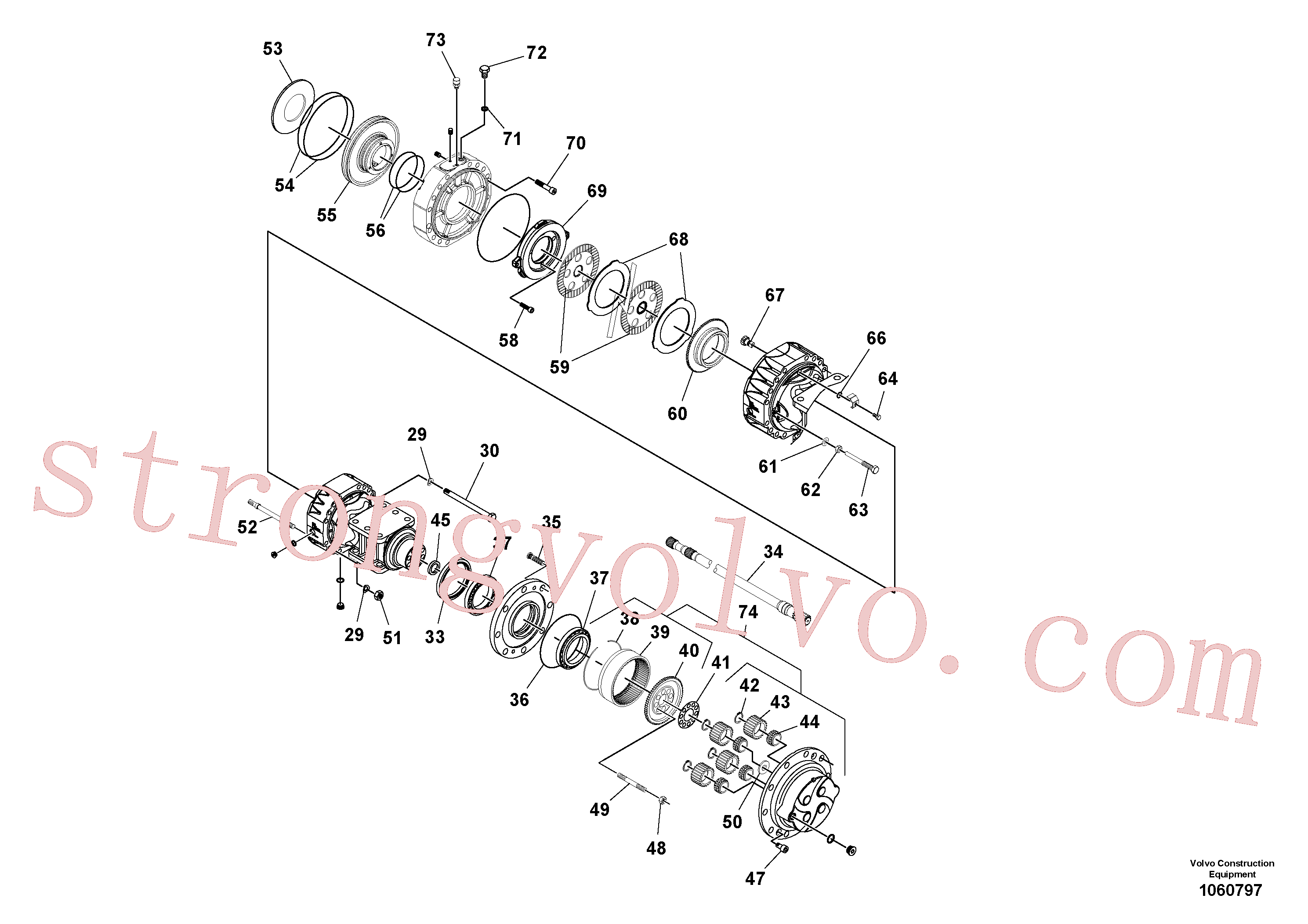 VOE11711860 Volvo Eixo(1060797 Montagem)