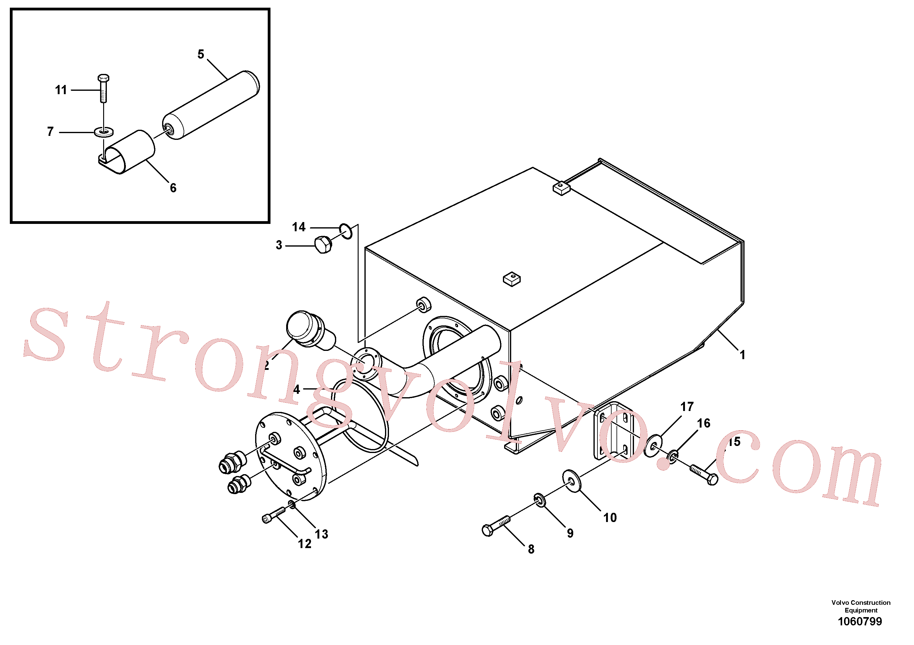 RM70629399 Volvo Instalação do depósito de combustível(1060799 Montagem)