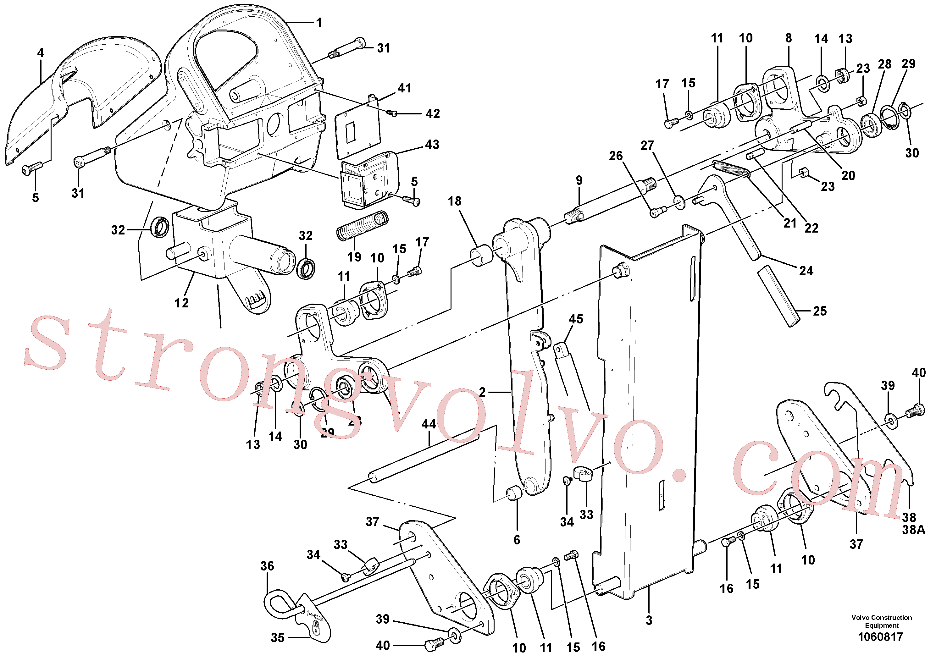 VOE955827 Volvo Conjunto de comando da cabeça(1060817 Montagem)
